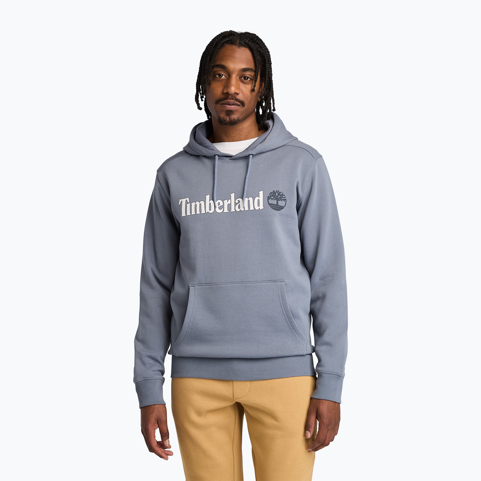 Bluza męska Timberland Linear Logo Hoodie folkstone gray 