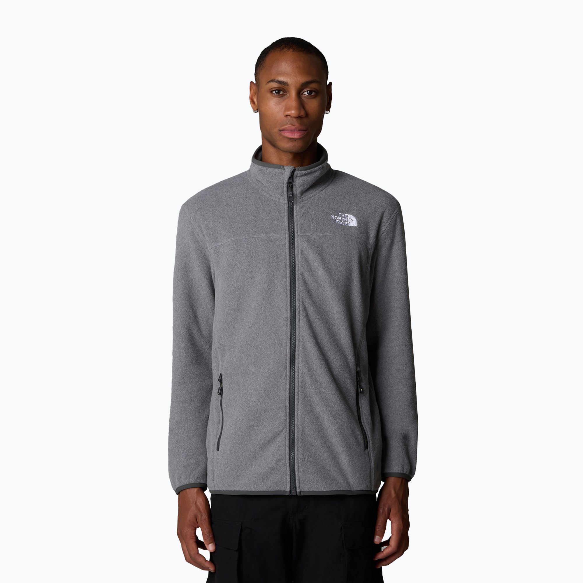 Bluza męska The North Face 100 Glacier Full Zip medium grey heather 