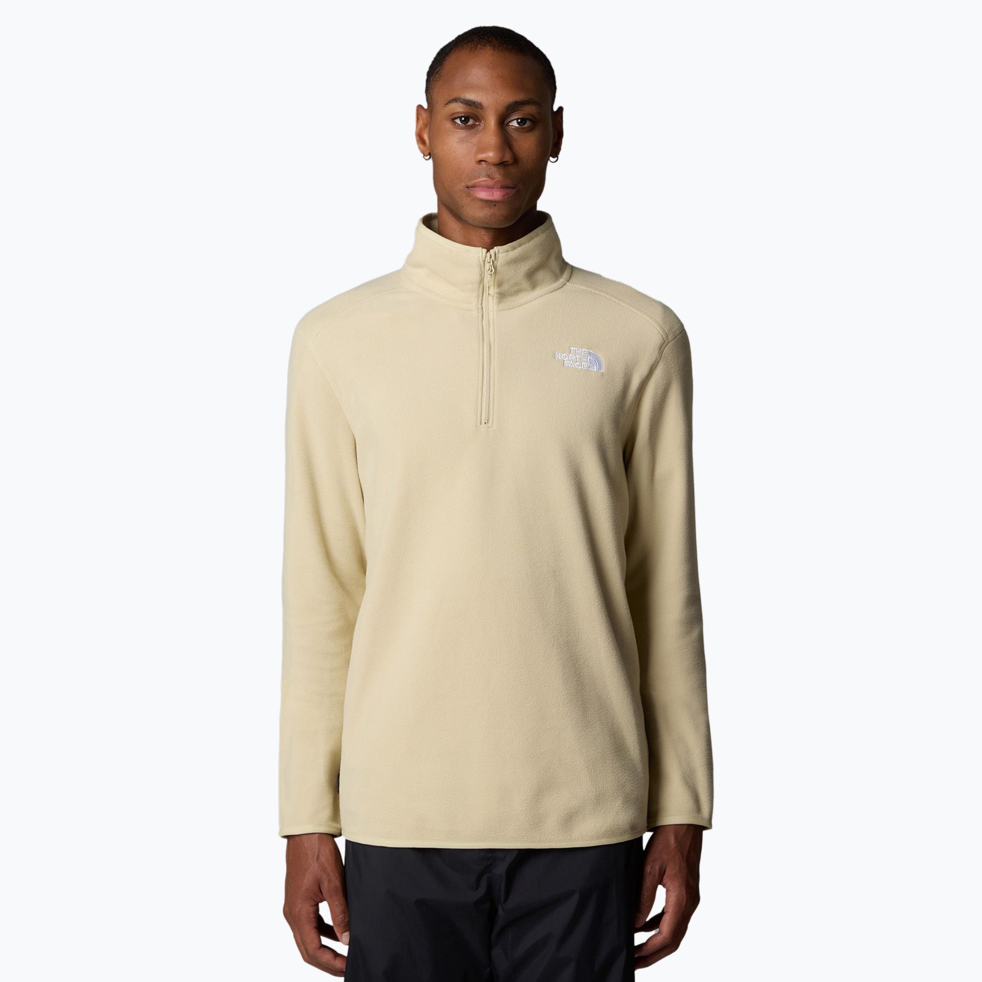 Bluza męska The North Face 100 Glacier 1/4 Zip zion orange/concrete grey 