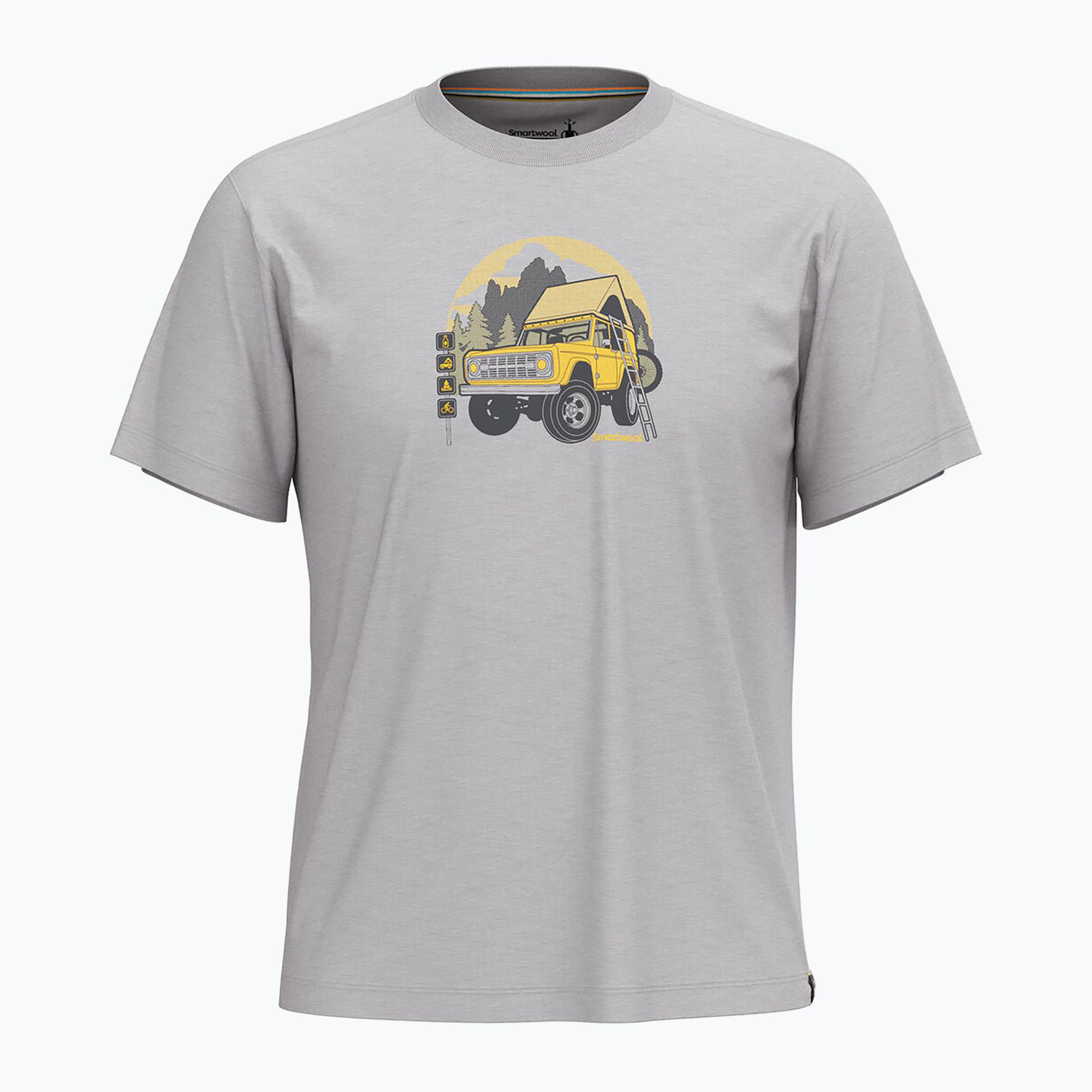 Koszulka trekkingowa Smartwool Long Weekend Graphic Tee light gray heather 