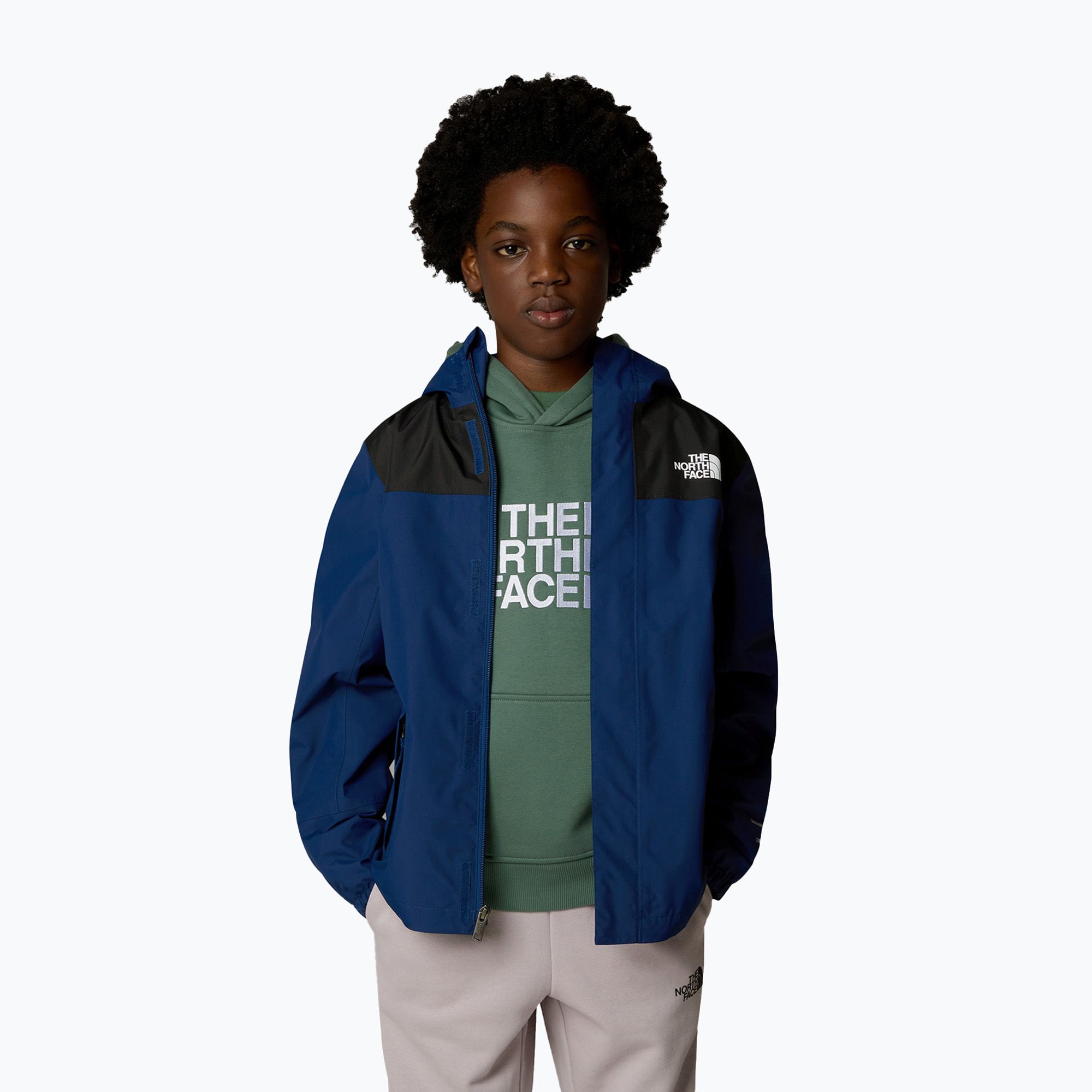 Kurtka przeciwdeszczowa dziecięca The North Face Antora estate blue 