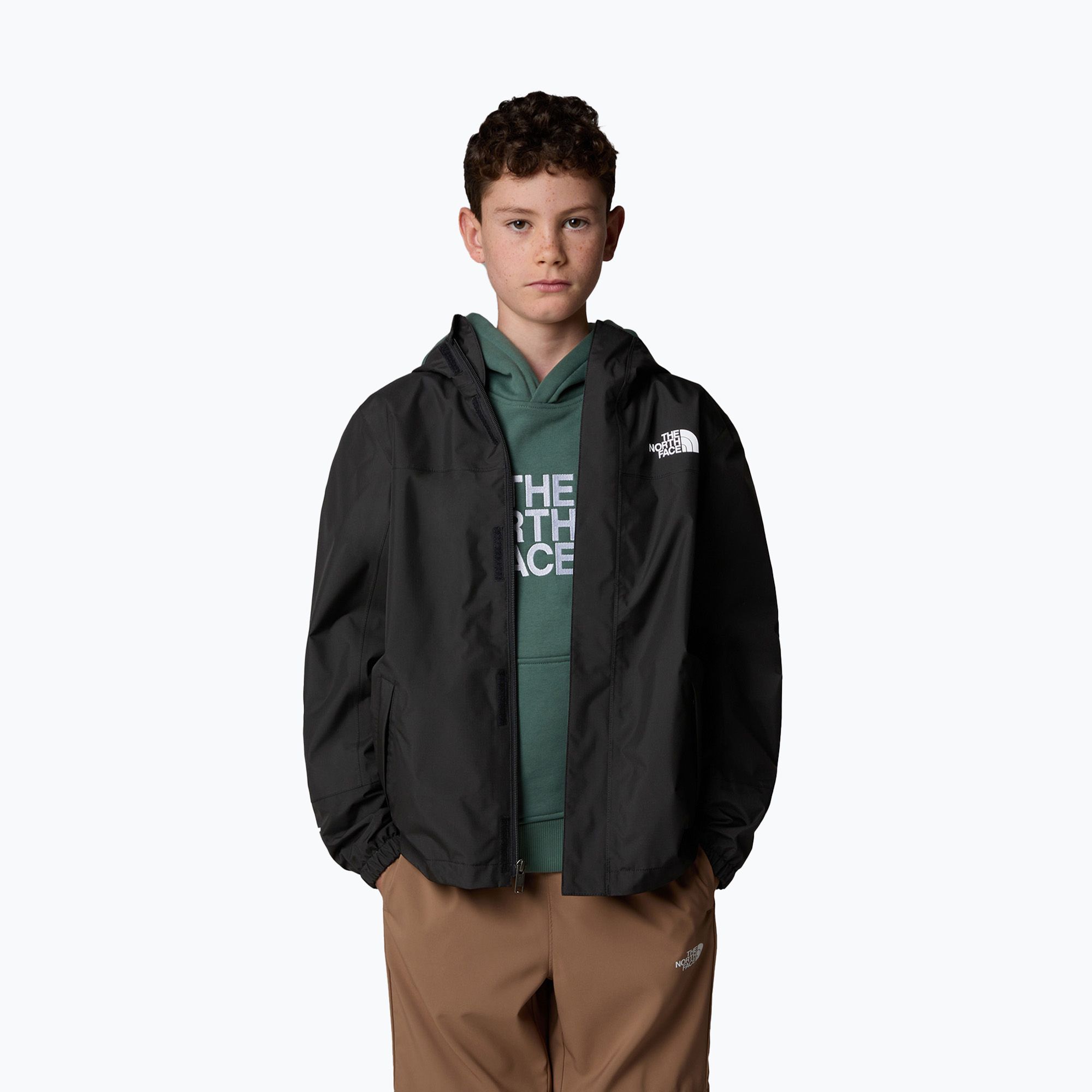 Kurtka przeciwdeszczowa dziecięca The North Face Antora tnf blk/tnf blk 