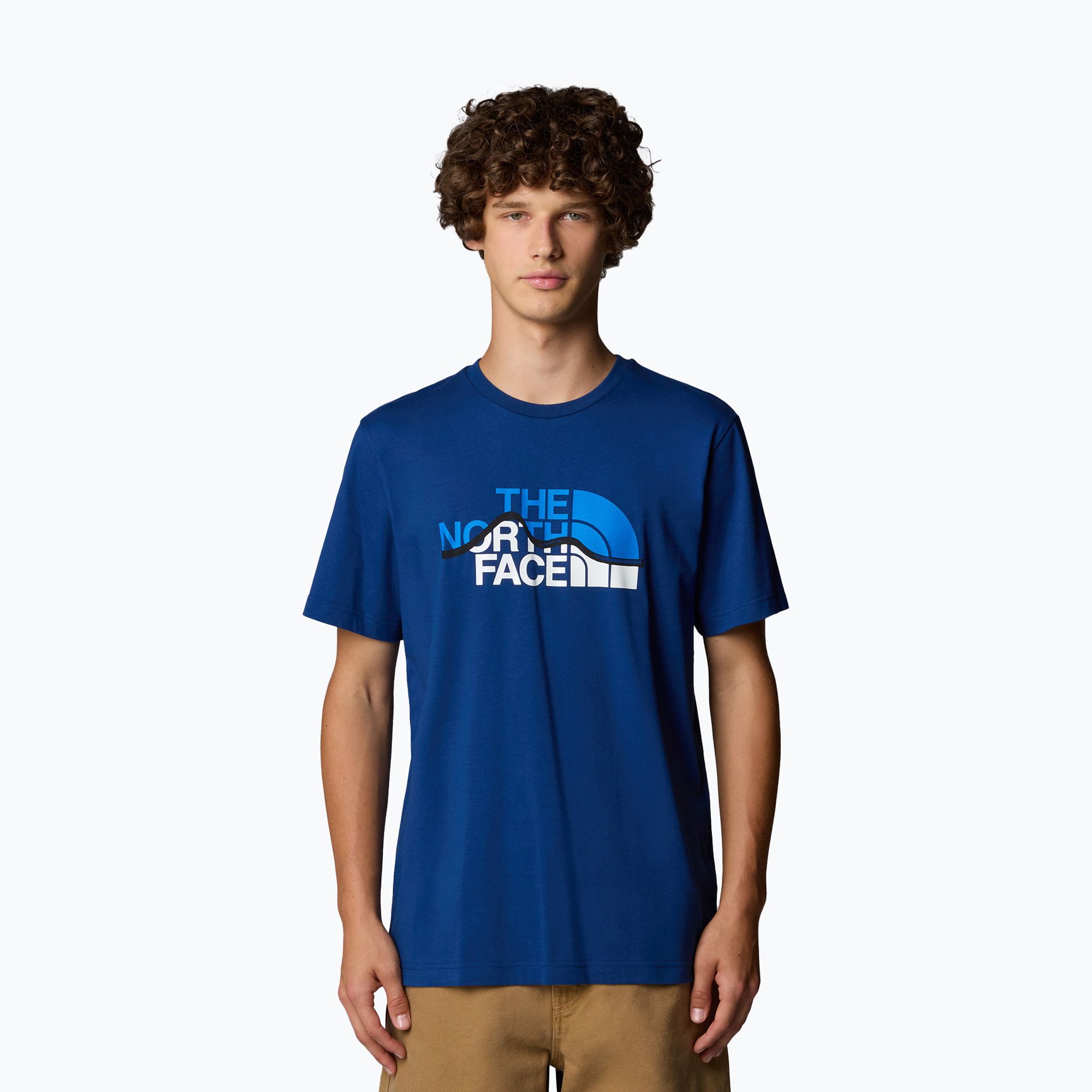 Koszulka męska The North Face Mountain Line Tee estate blue 