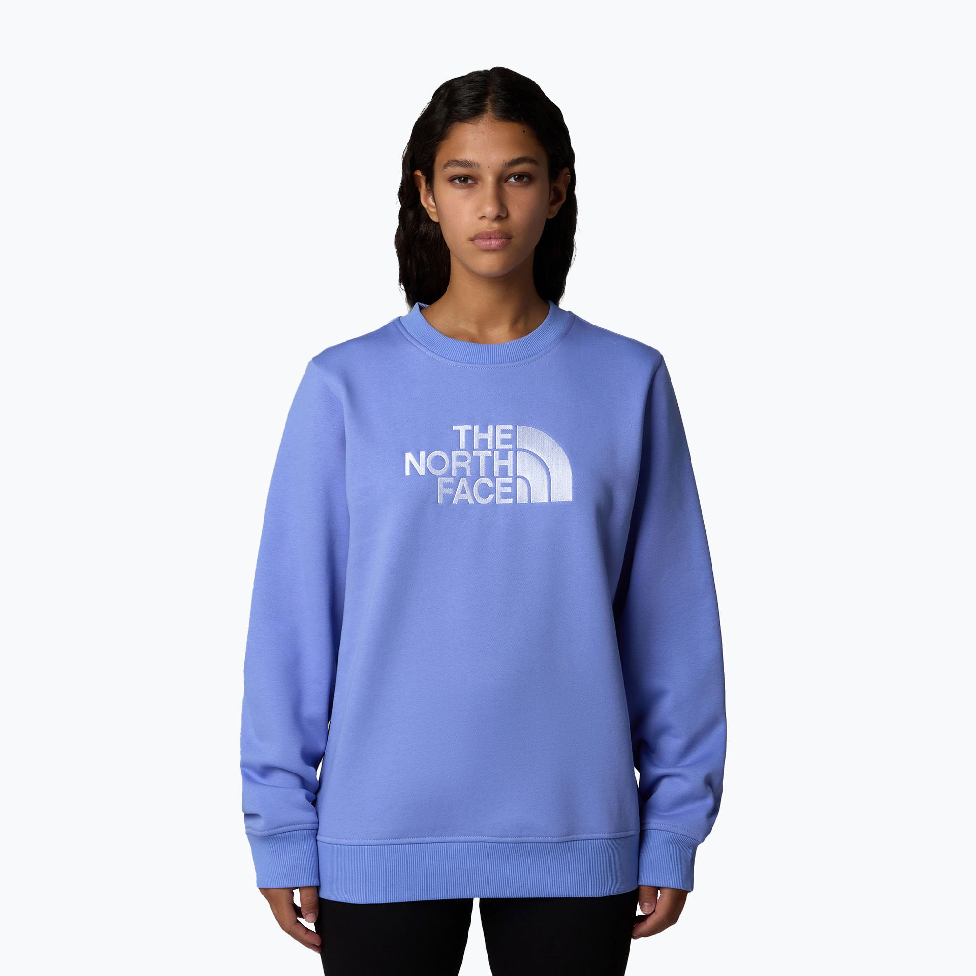 Bluza damska The North Face Drew Peak Crew virtual blue/tnf white 
