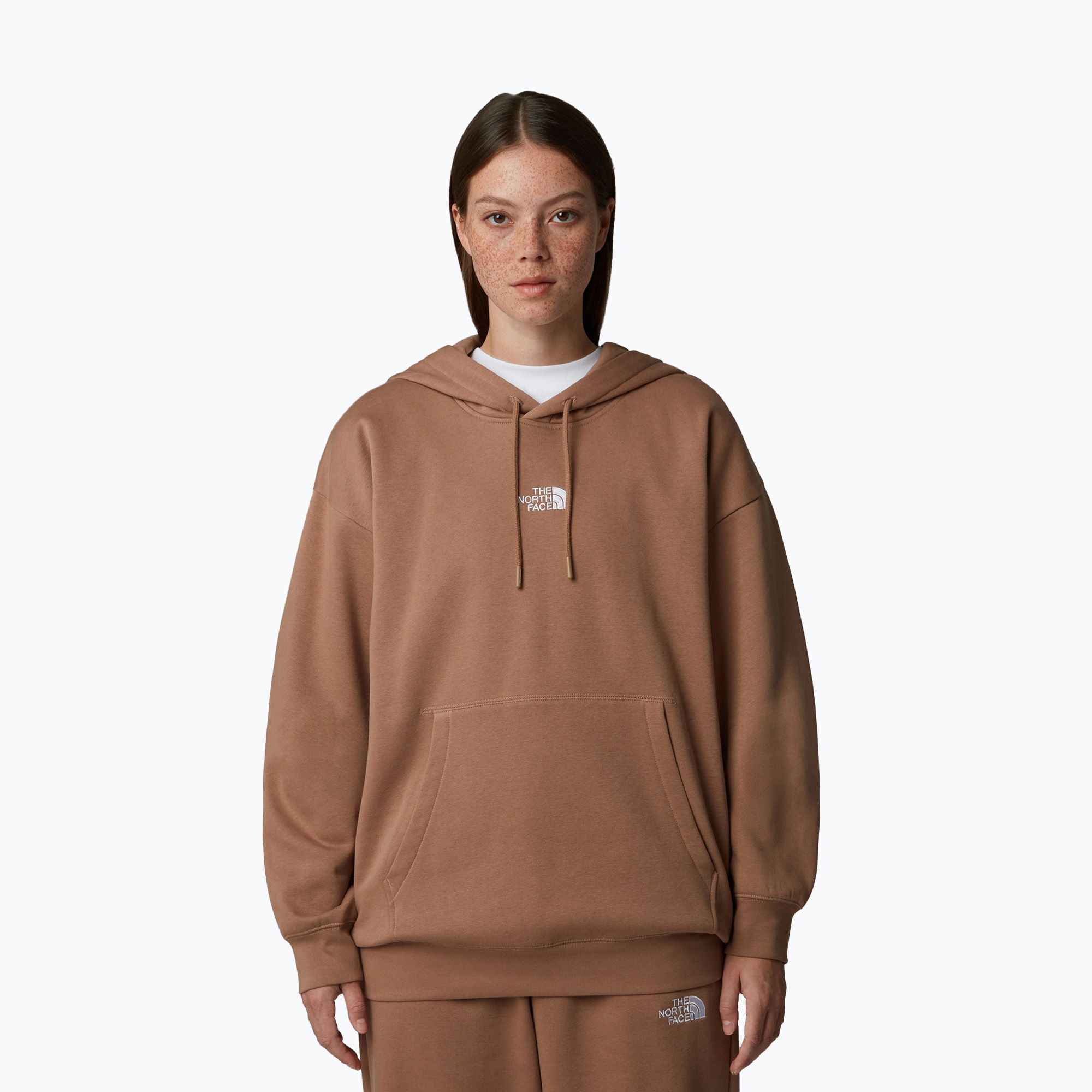 Bluza damska The North Face Essential Oversize Hoodie latte 
