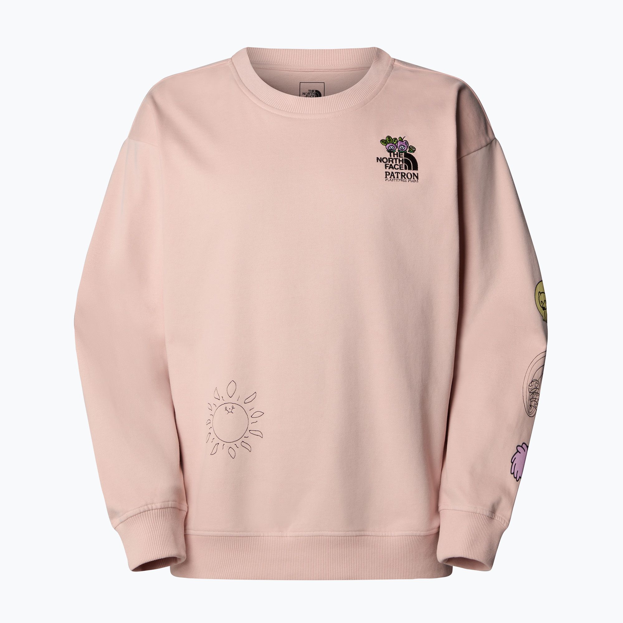 Bluza The North Face Mountain Cleanup Over pink moss 