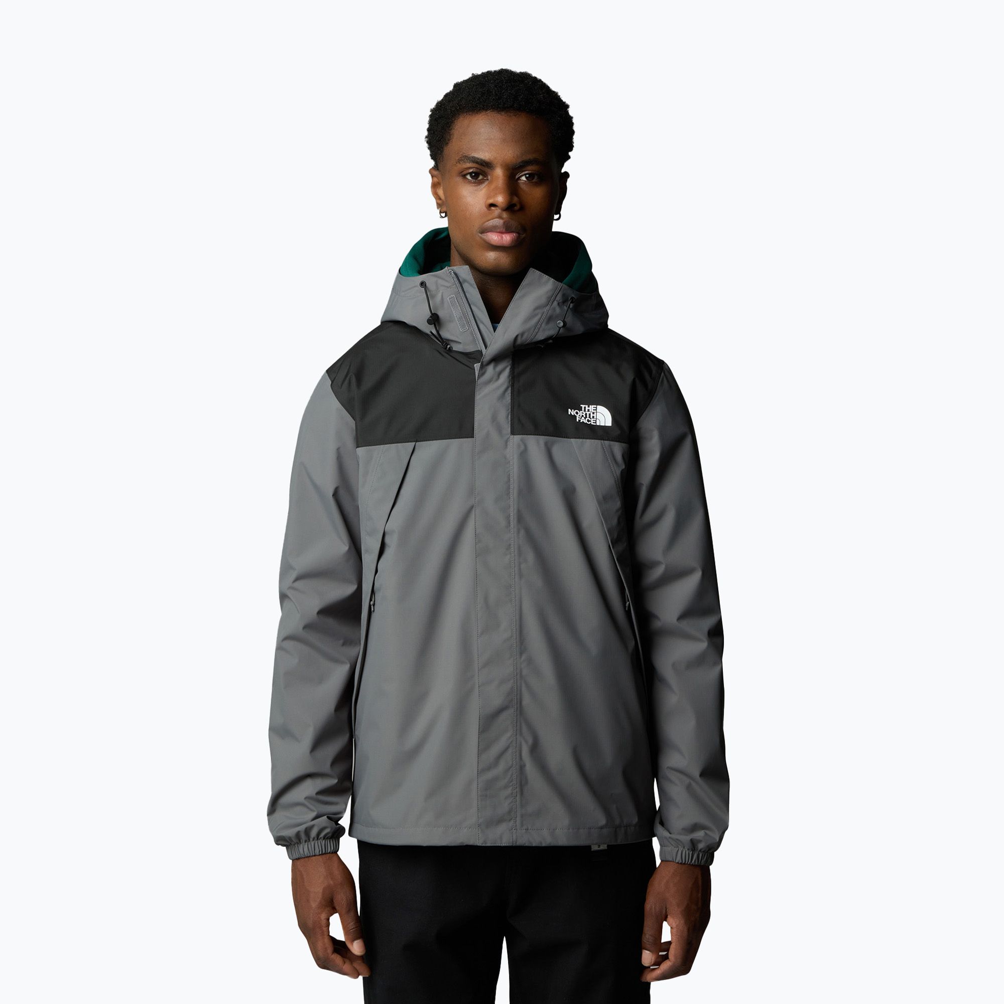 Kurtka przeciwdeszczowa męska The North Face Antora smoked pearl/tnf black/npf 