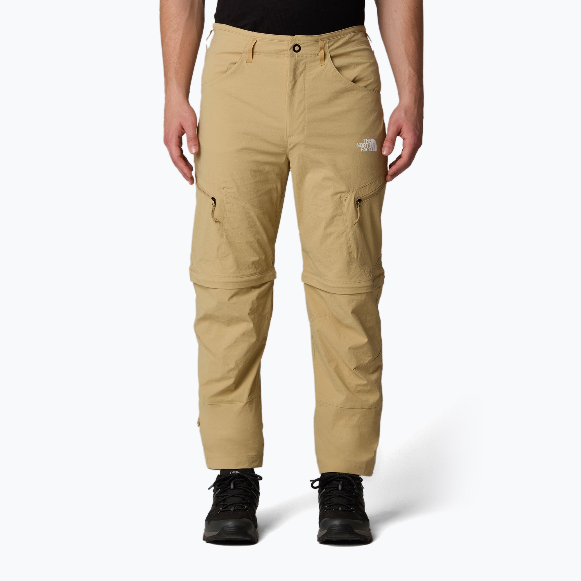 Spodnie trekkingowe męskie The North Face Exploration Conv Reg Tapered khaki stone 