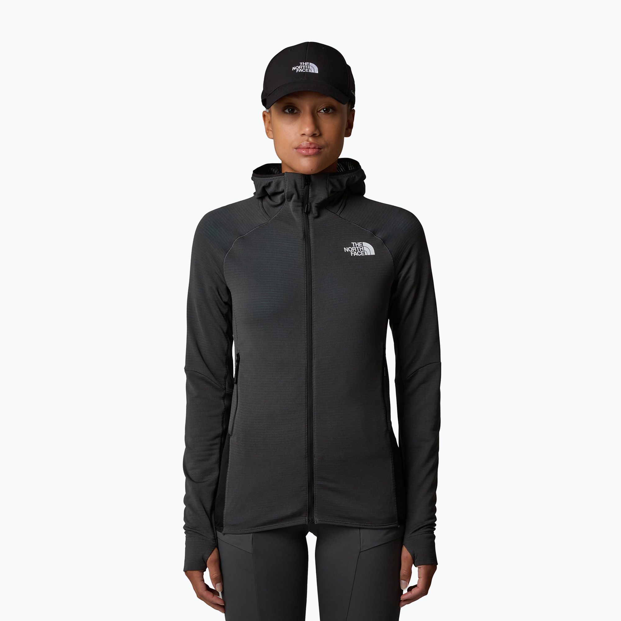 Bluza damska The North Face Bolt Polartec Hoodie asphalt grey/tnf black 