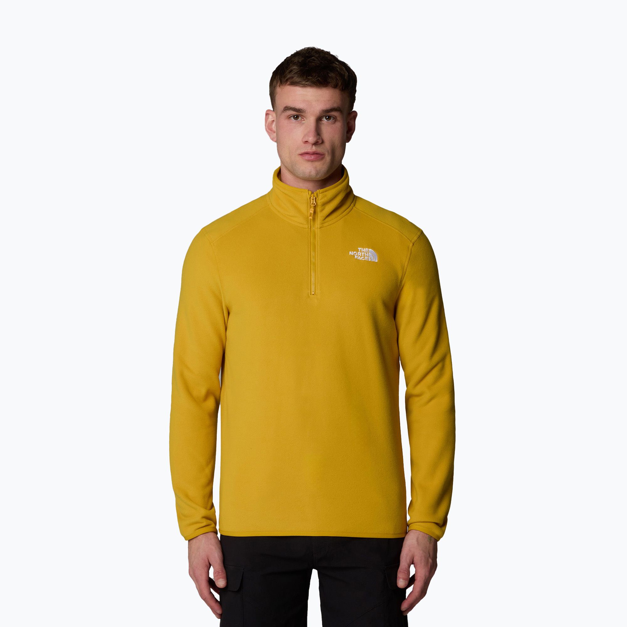 Bluza męska The North Face 100 Glacier 1/4 Zip turmeric 