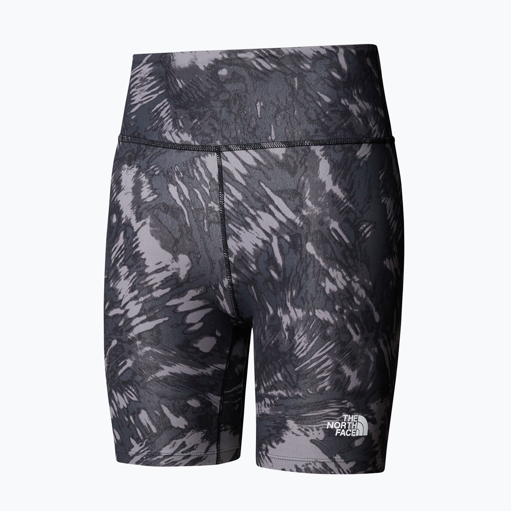 Spodenki damskie The North Face Flex 8IN Tight Aop tnf black water 