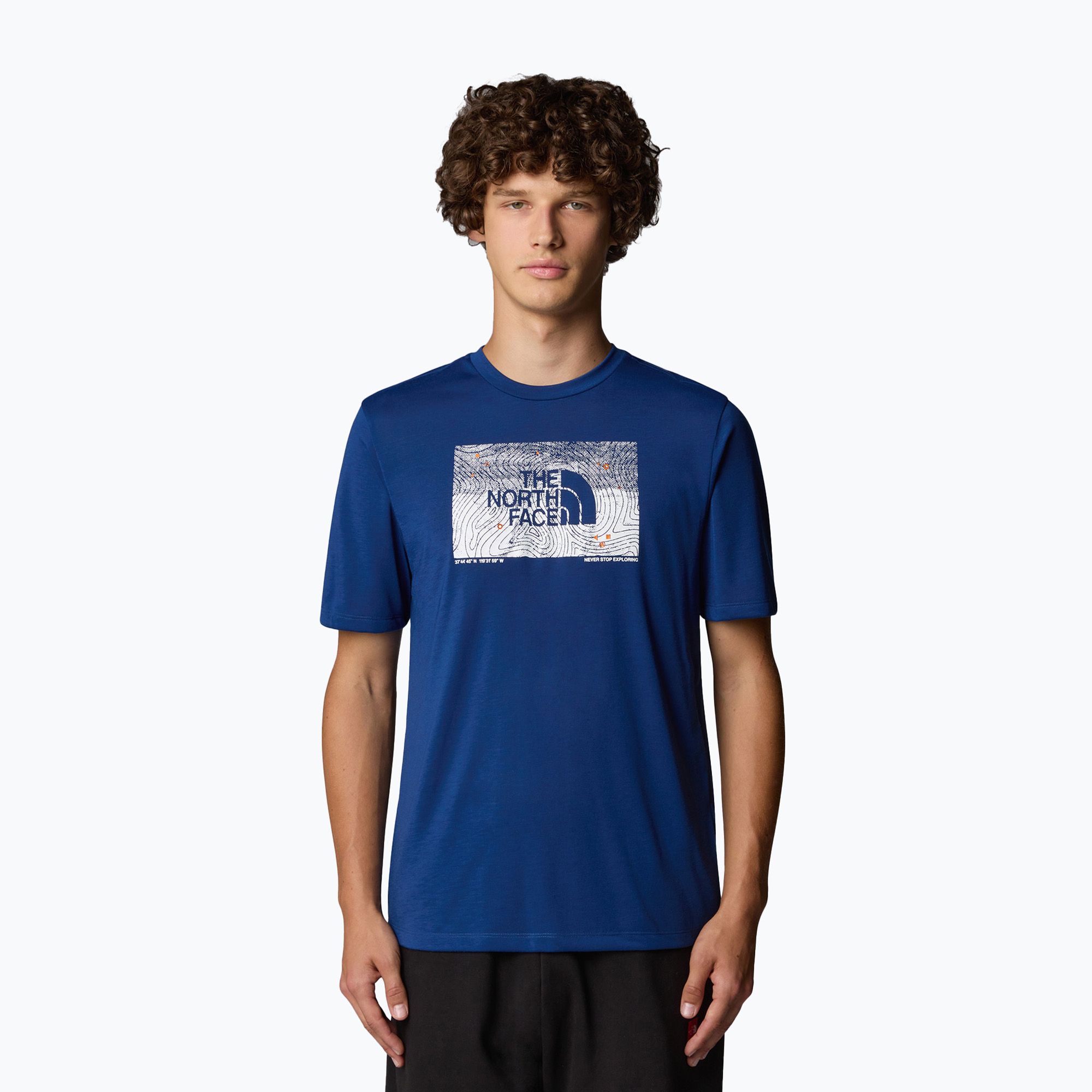 Koszulka męska The North Face Foundation Abstract Graphic Tee estate blue 