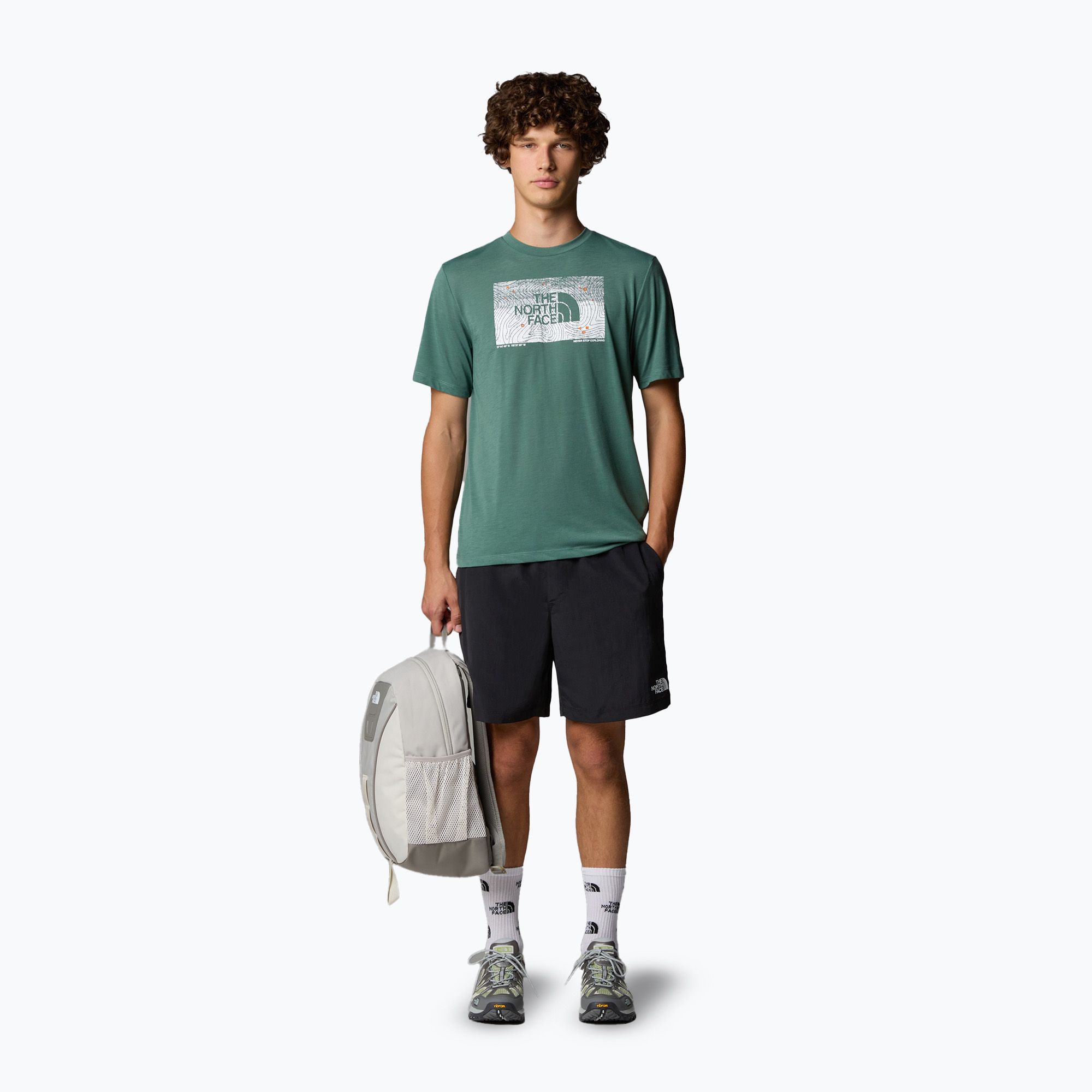 Koszulka męska The North Face Foundation Abstract Graphic Tee duck green 