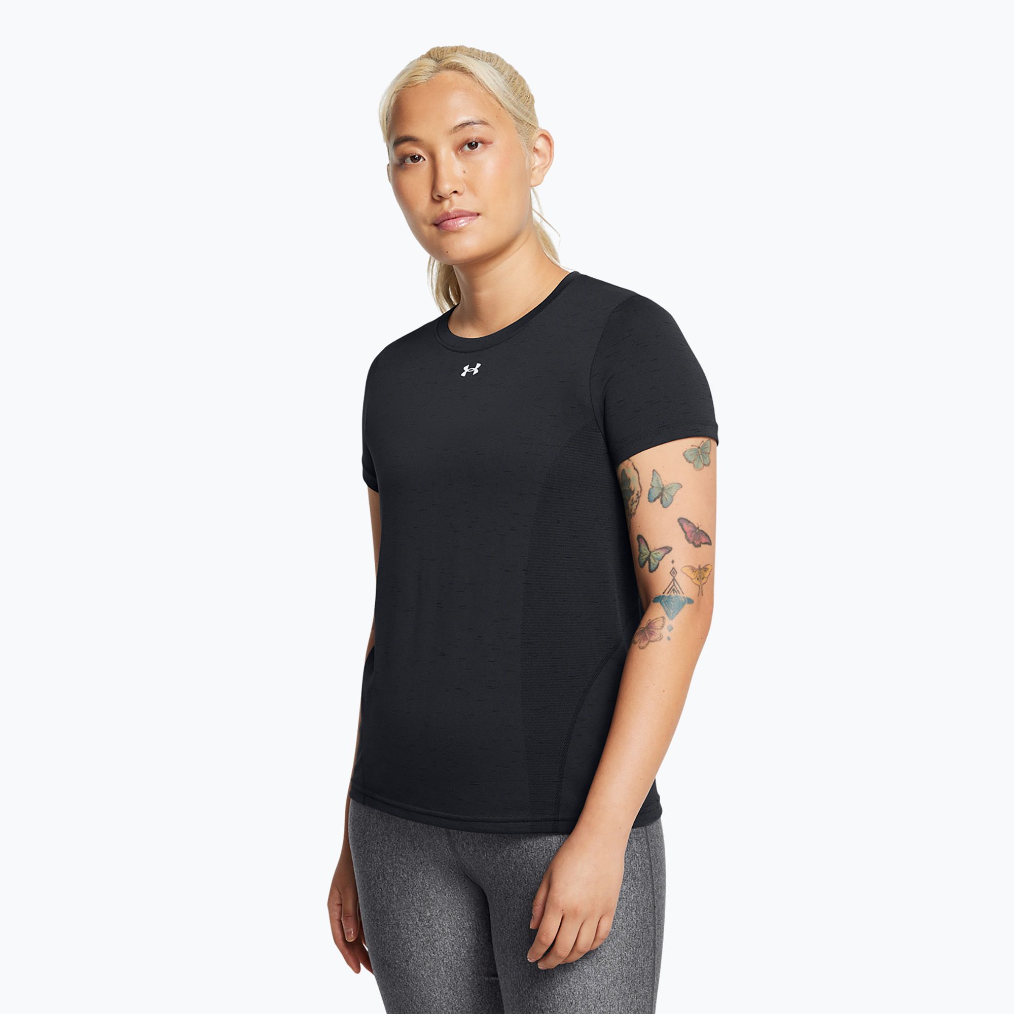 Koszulka treningowa damska Under Armour Vanish Seamless Loose black/anthracite/white 