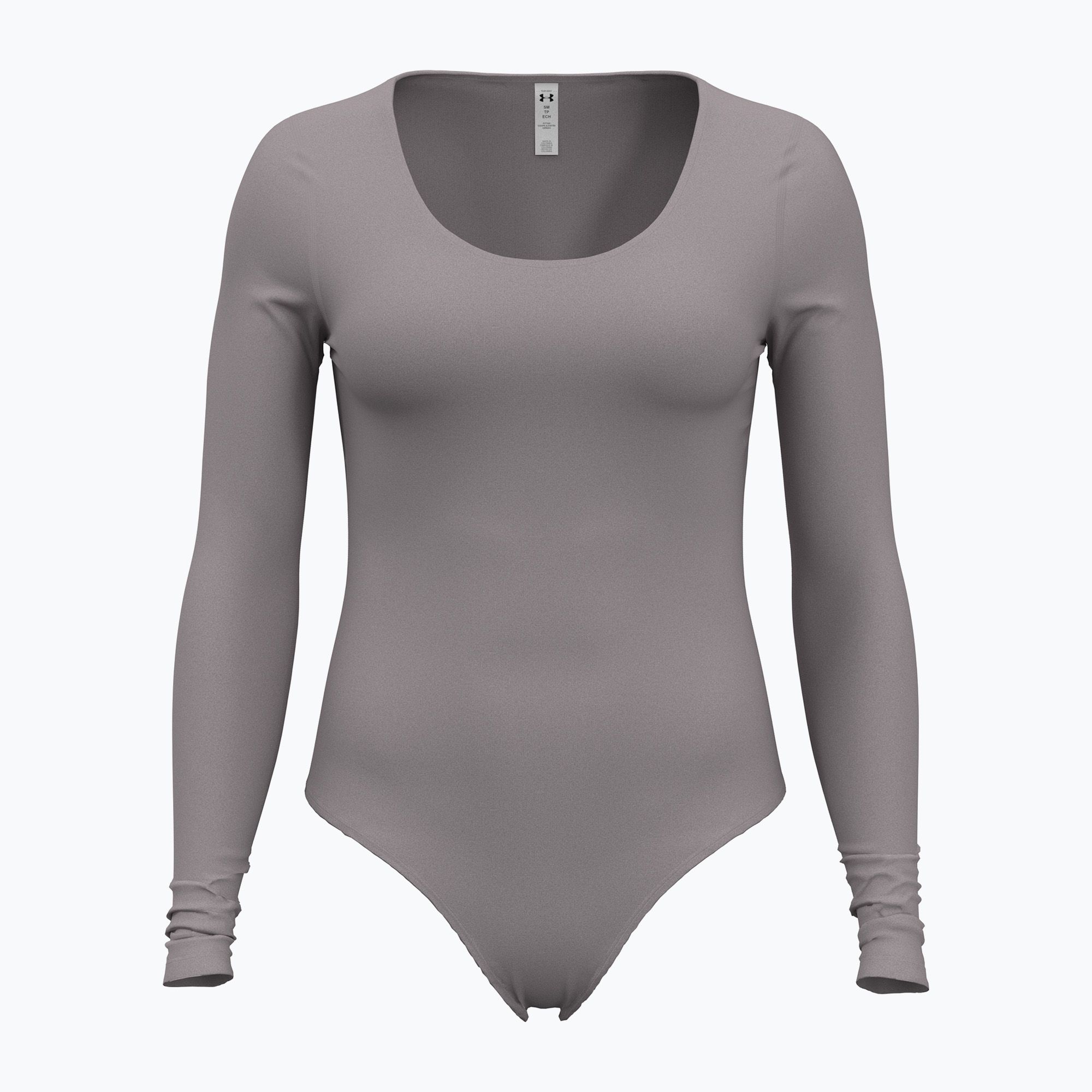 Body treningowe damskie Under Armour Vanish Leotard tetra gray/white 