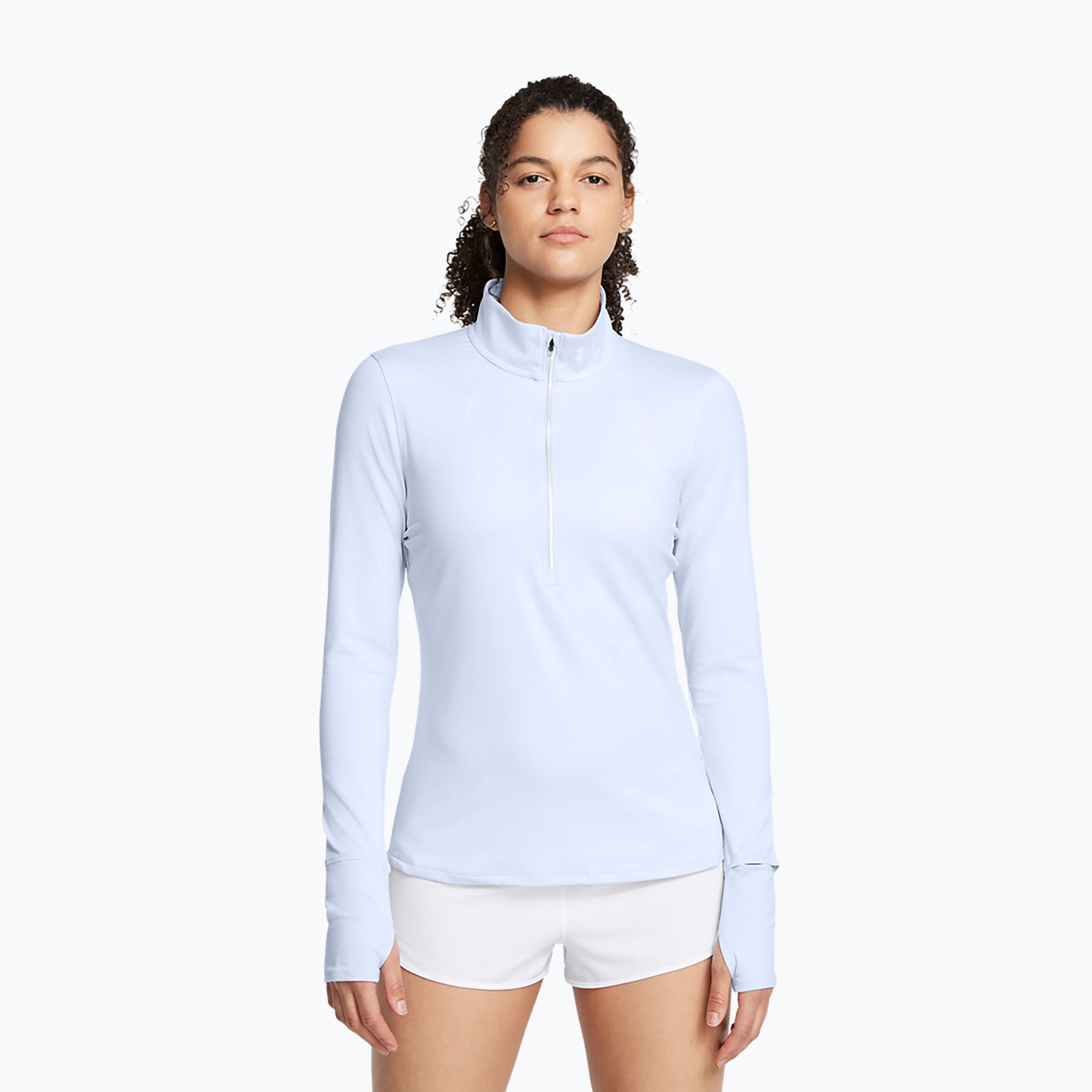 Longsleeve do biegania damski Under Armour Launch Pro Half Zip nimbus blue/reflective 