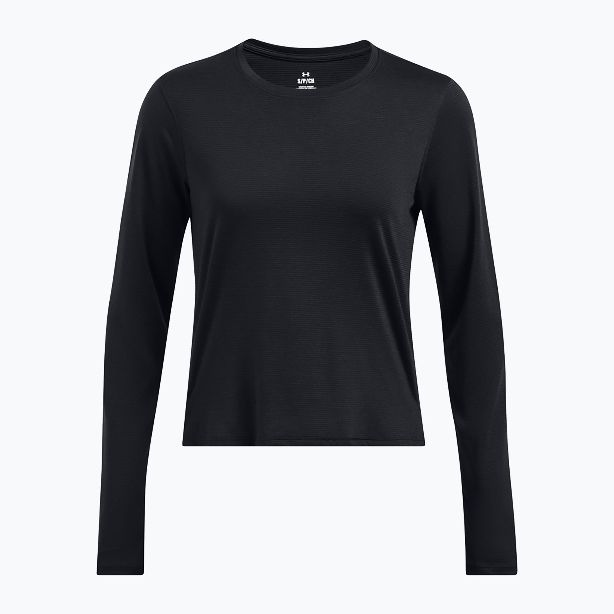 Longsleeve do biegania damski Under Armour Launch black/reflective 