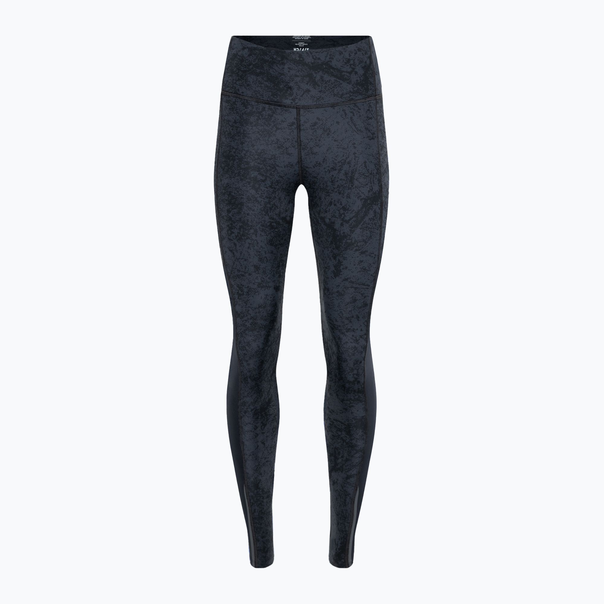 Legginsy do biegania damskie Under Armour Launch Printed Ankle black/black/reflective 