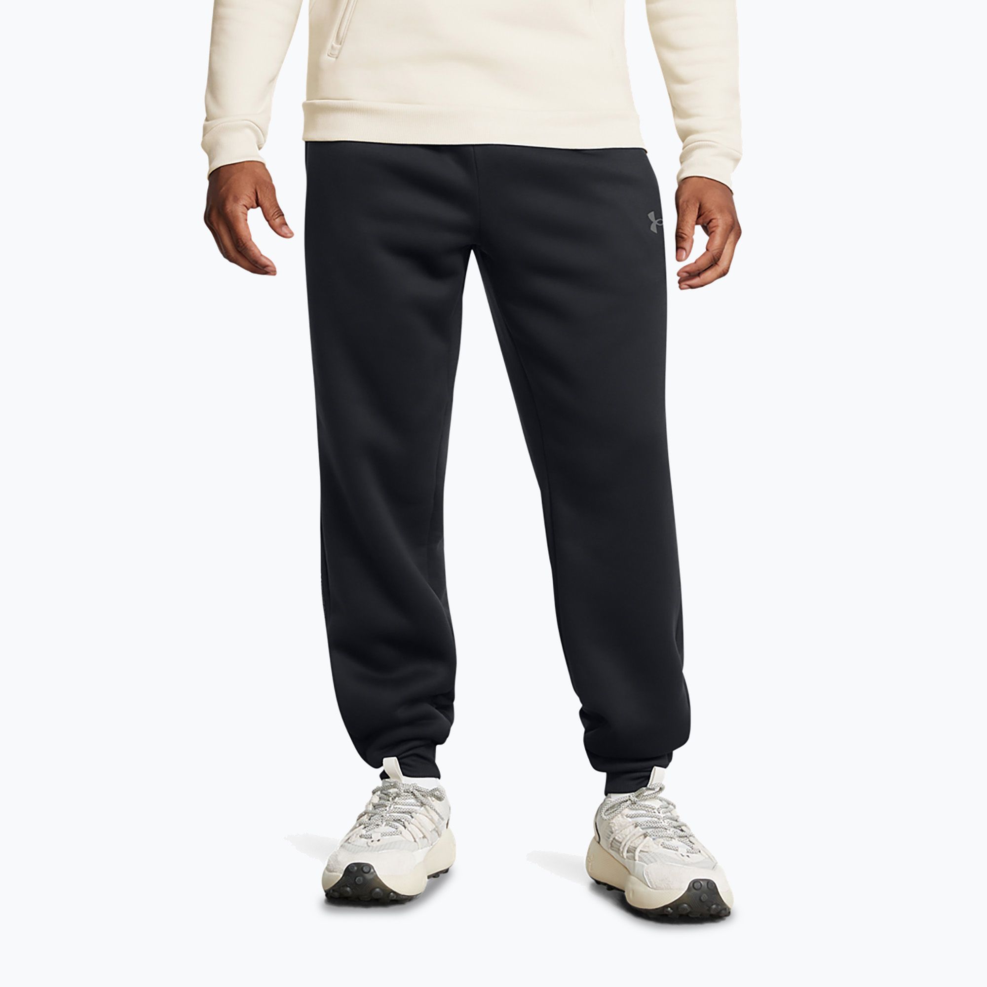 Spodnie męskie Under Armour Fleece Pro Joggers black/castlerock 