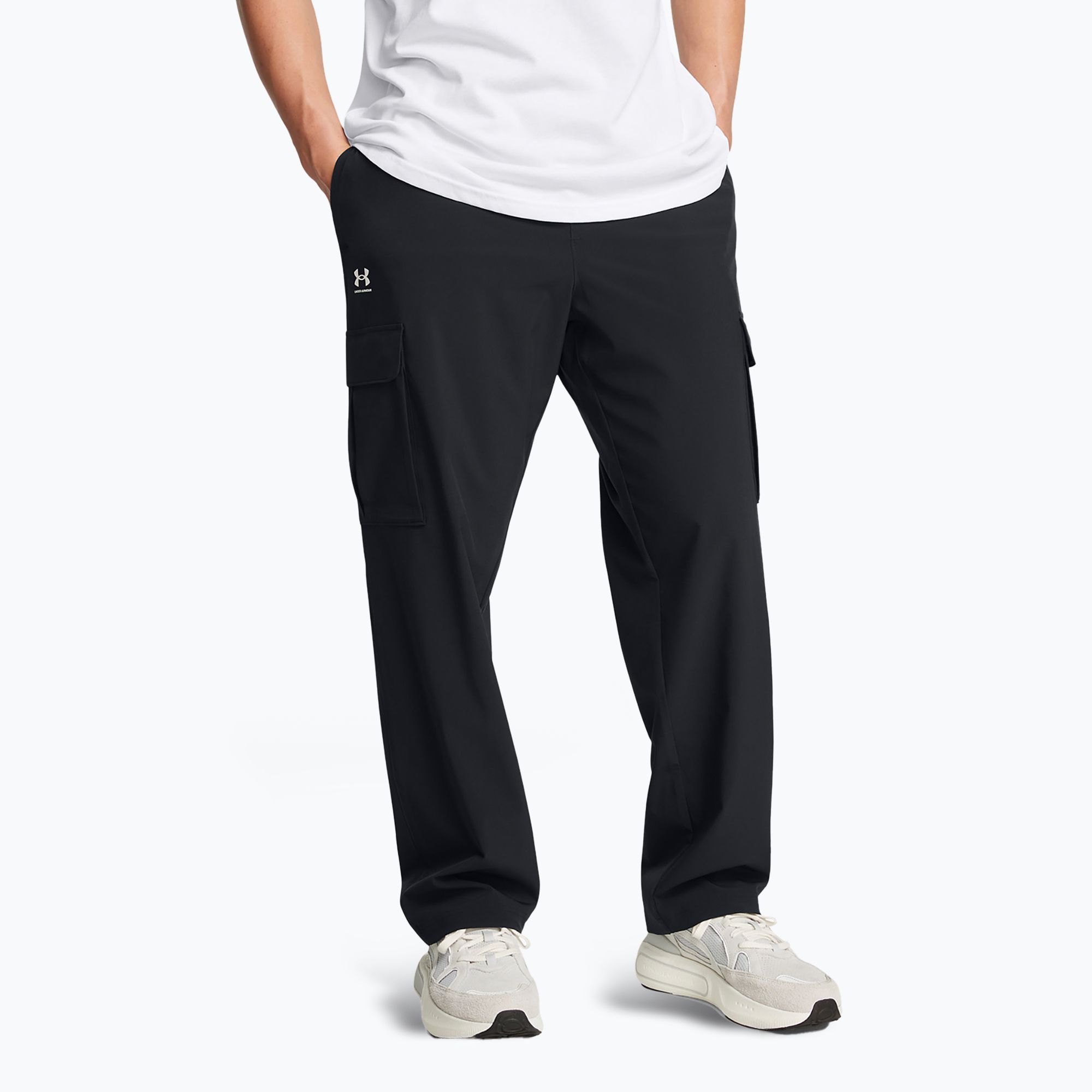 Spodnie męskie Under Armour Vibe Woven Cargo black/white 