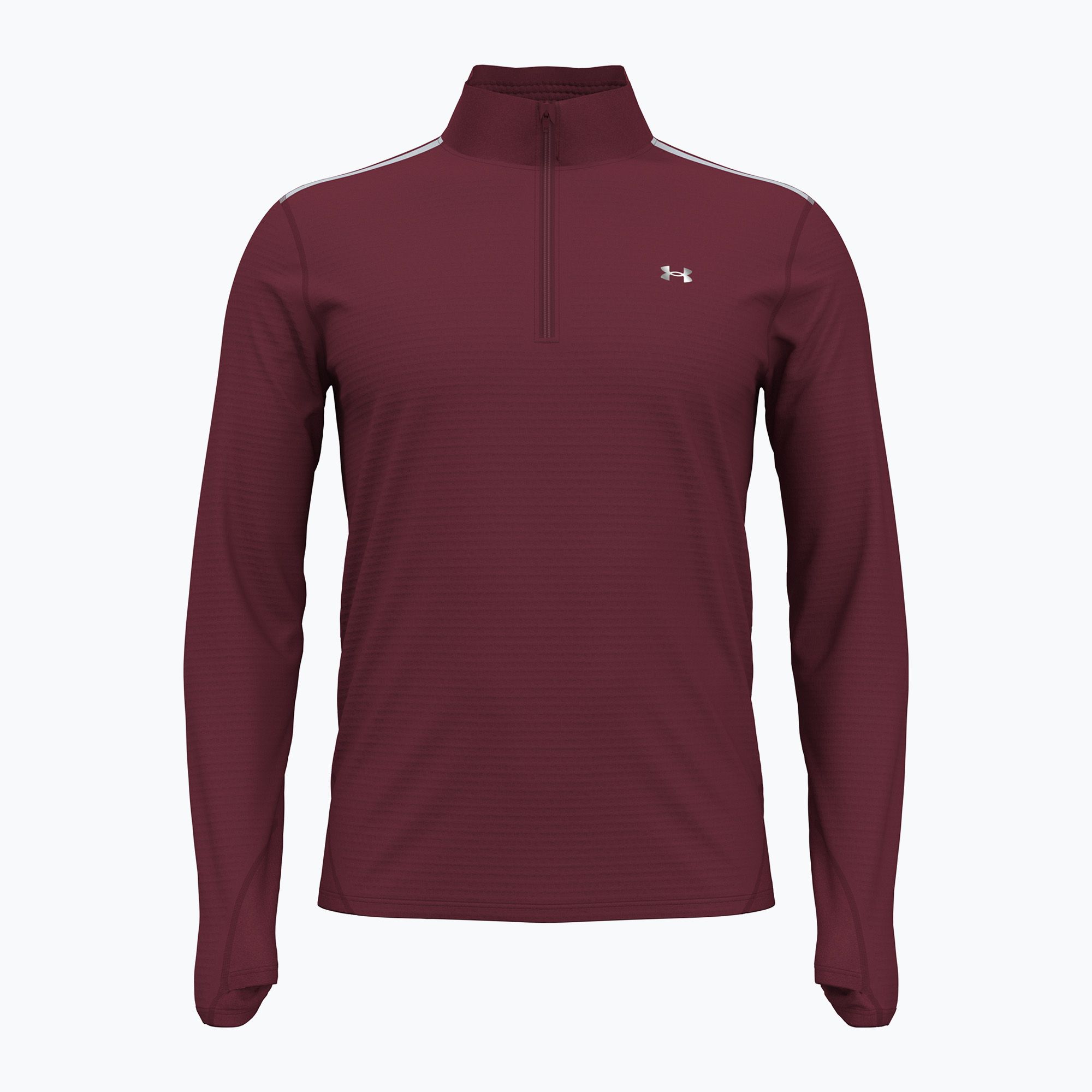 Bluza do biegania męska Under Armour Vanish CW 1/4 Zip cardinal/reflective 