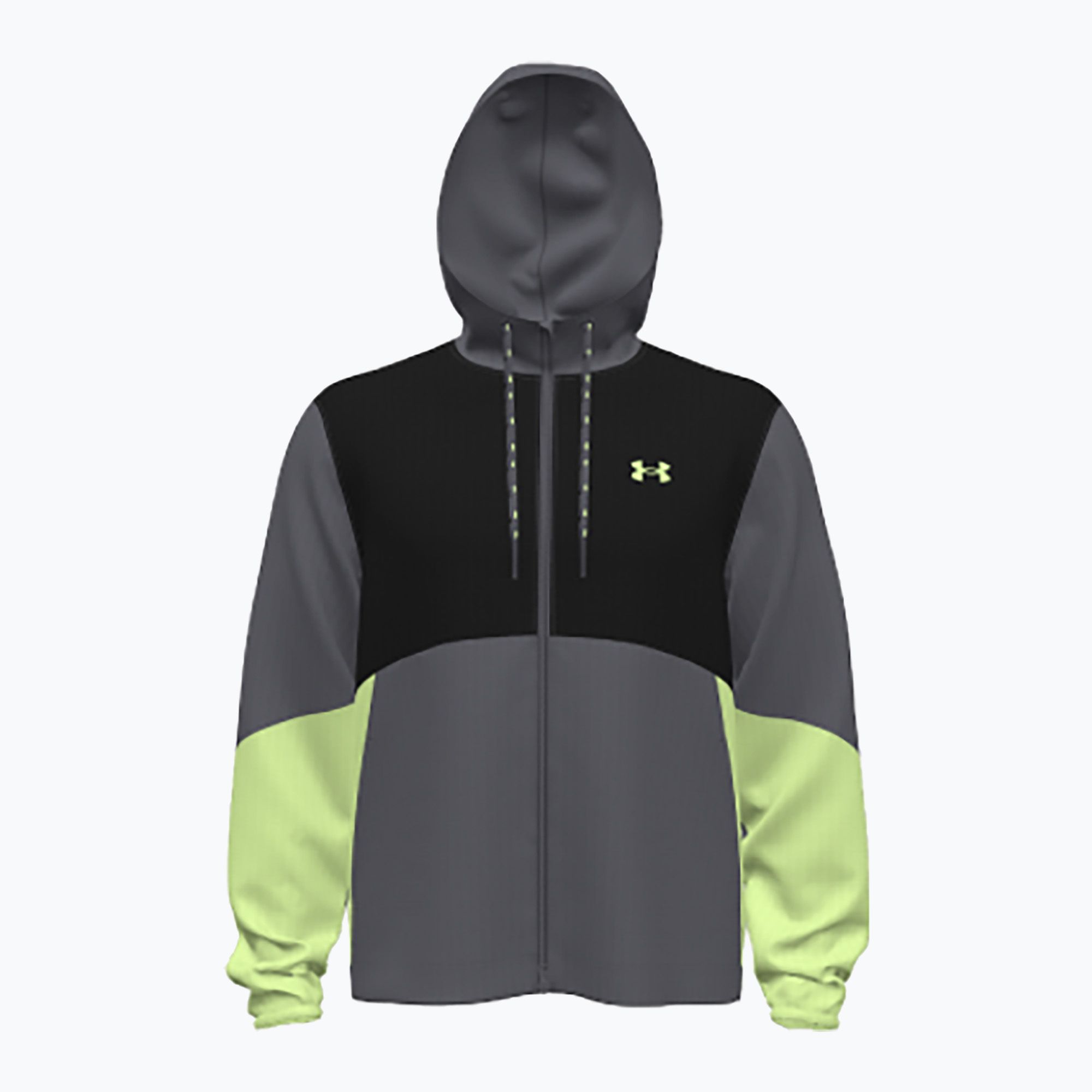 Kurtka treningowa męska Under Armour Legacy Windbreaker castlerock/morph green 