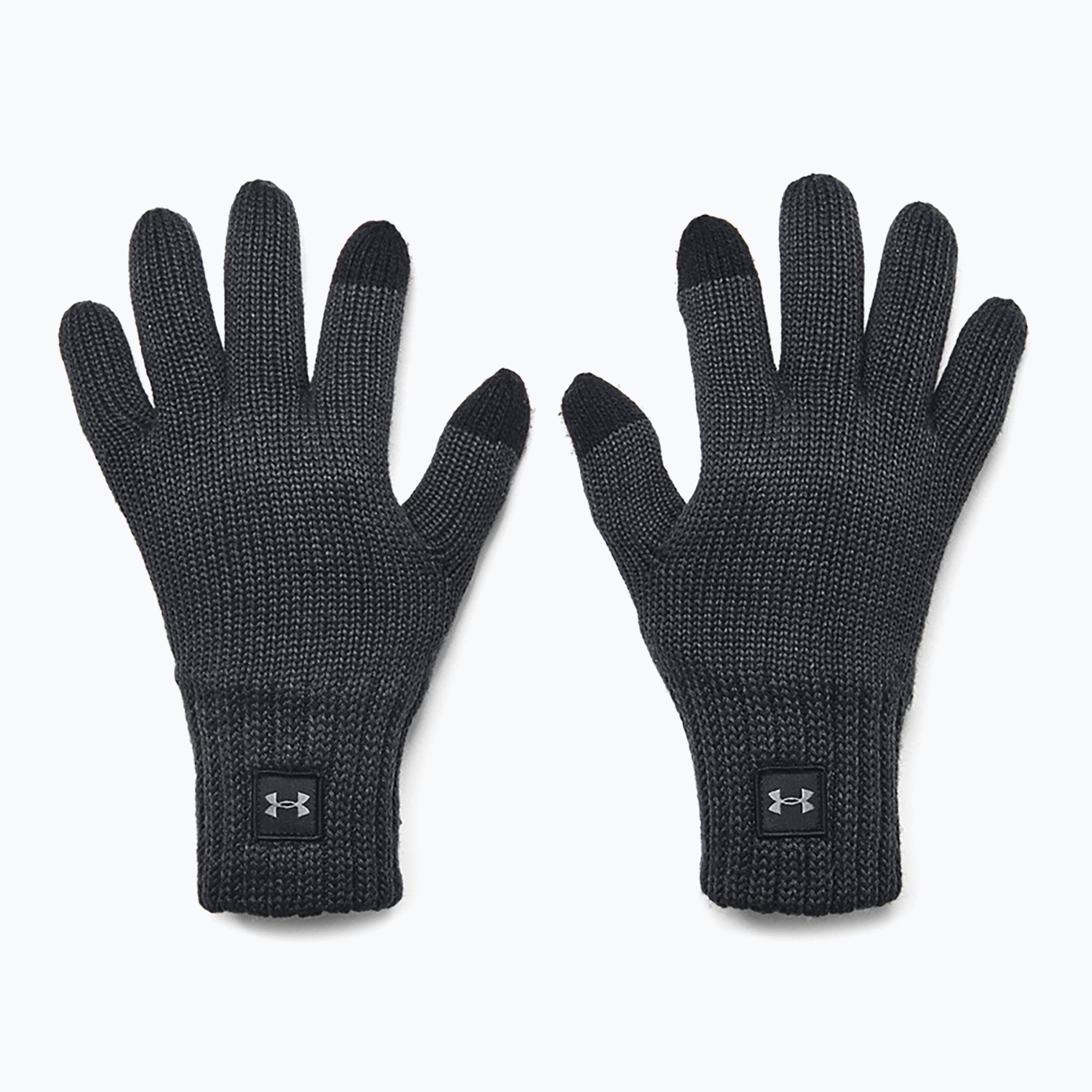 Rękawiczki zimowe Under Armour Halftime Wool black/castlerock 