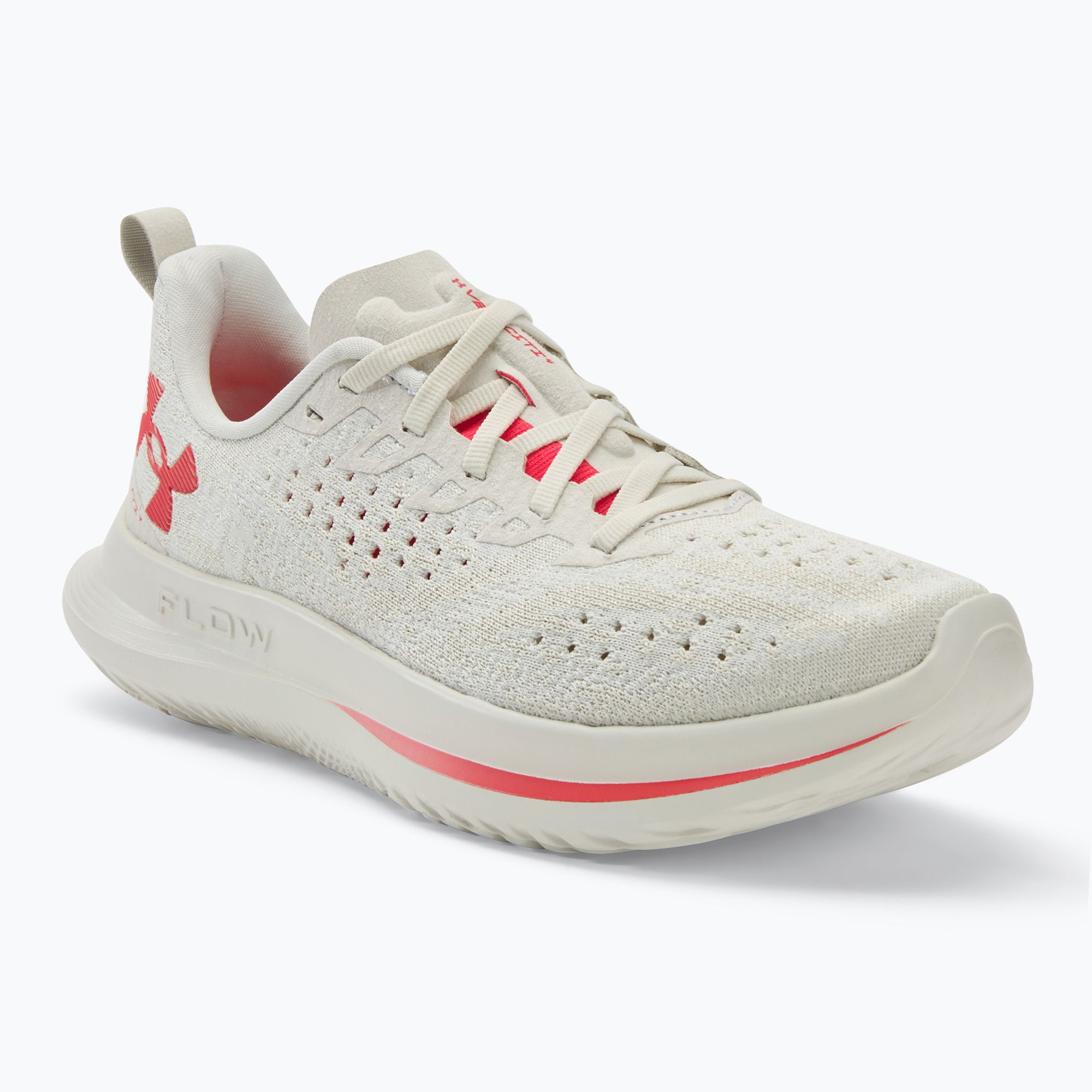 Buty do biegania damskie Under Armour Velociti 4 SE summit white/white clay/racer red 