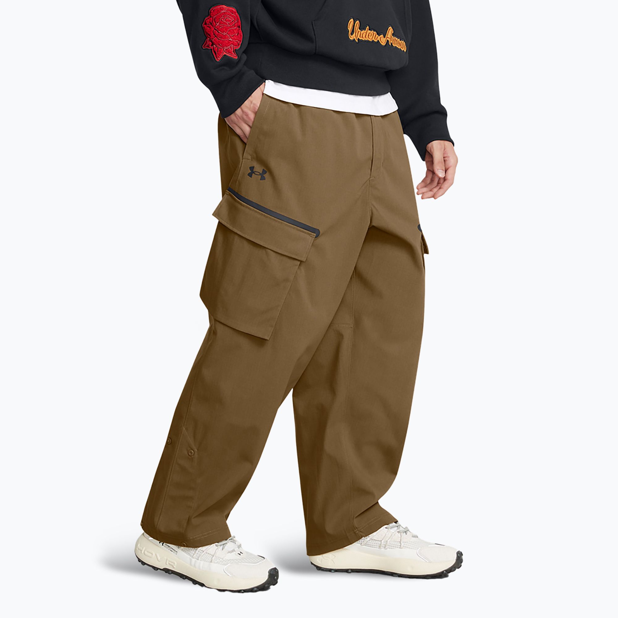 Spodnie męskie Under Armour Unstoppable Utility Cargo coyote/black 