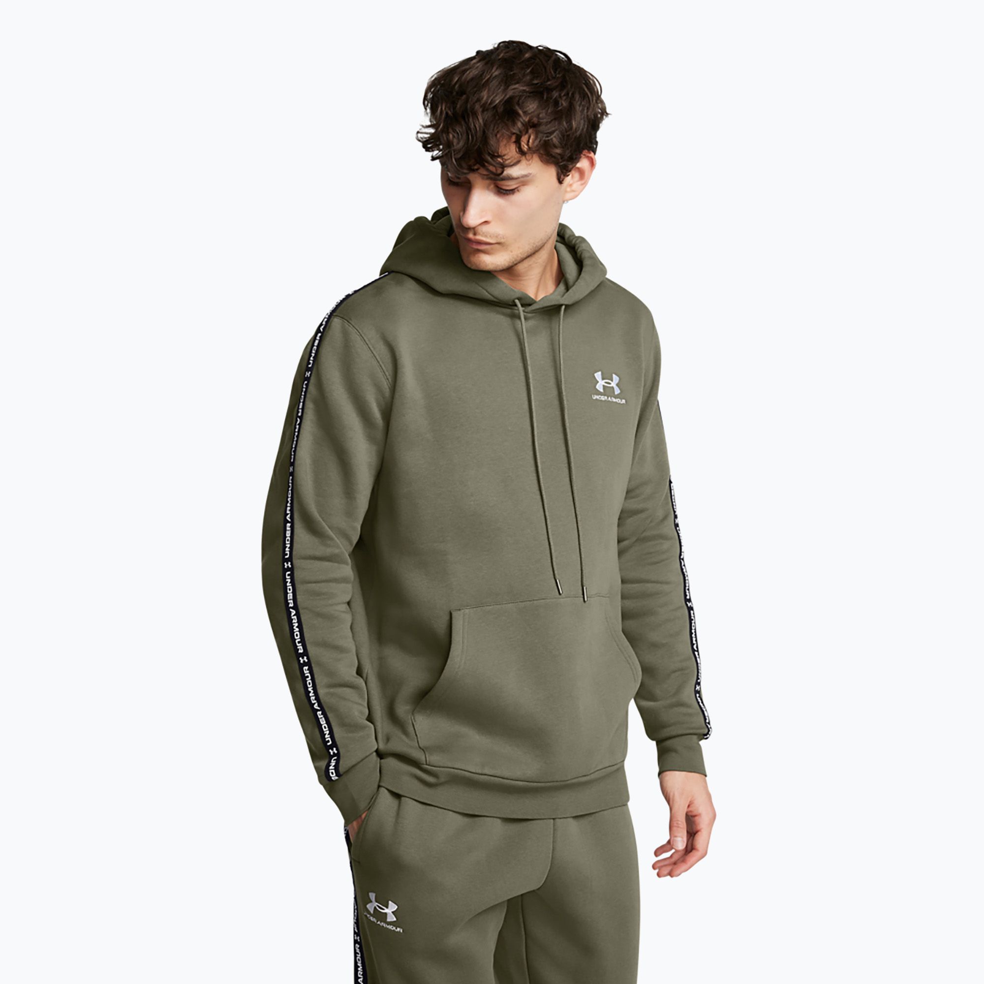 Bluza męska Under Armour Icon Fleece HD marine green/white 