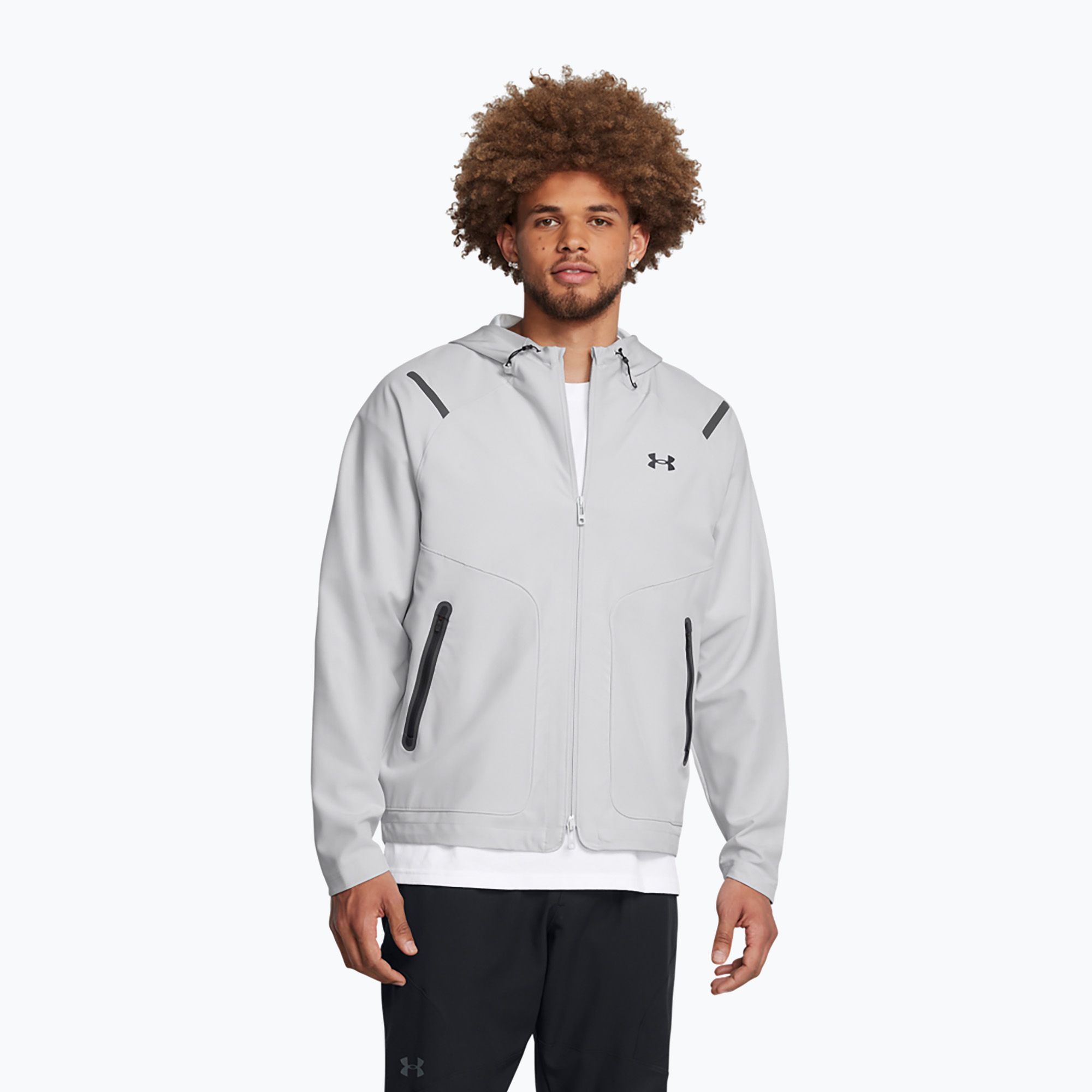 Kurtka treningowa męska Under Armour Unstoppable LC halo gray/black 