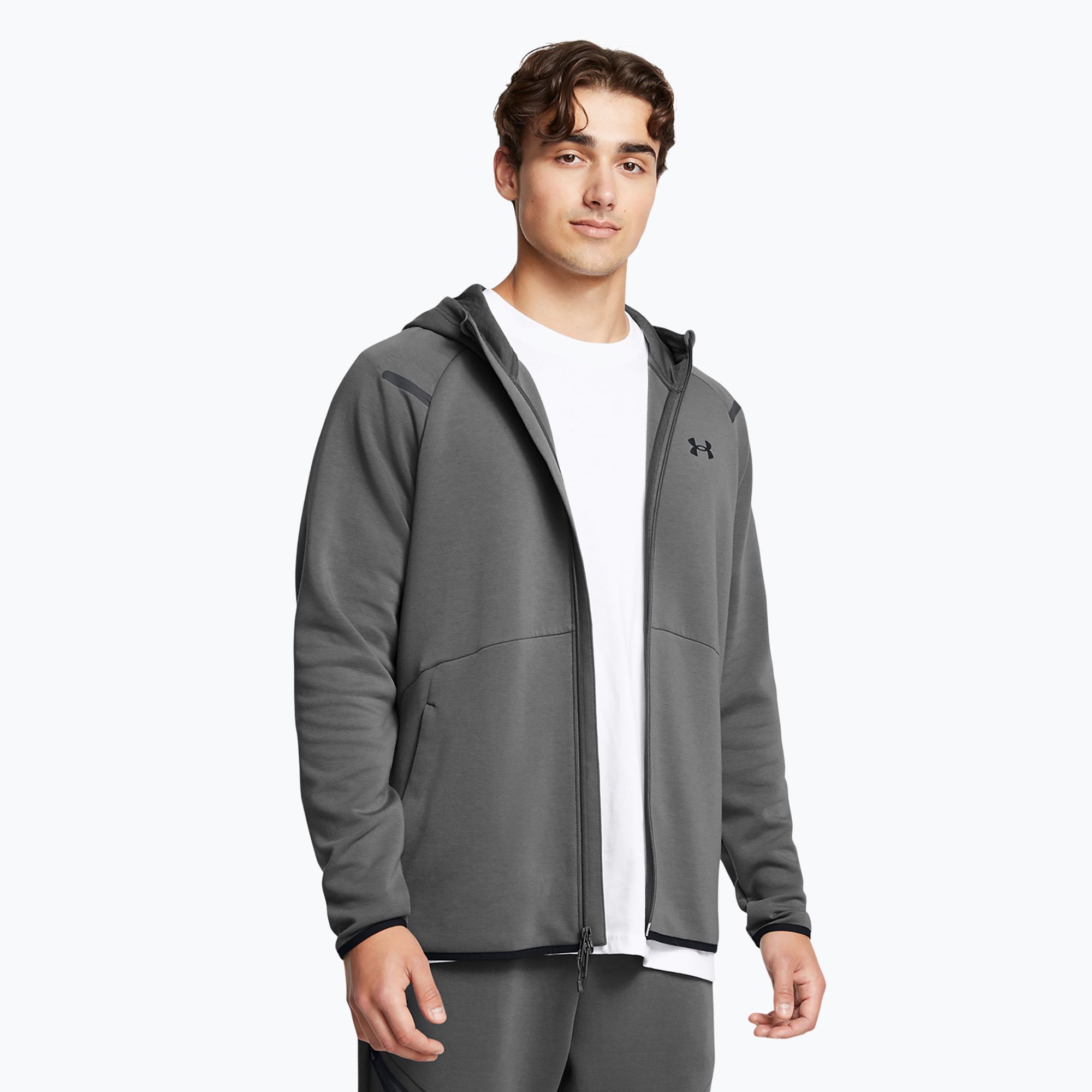 Bluza męska Under Armour Unstoppable Fleece Full Zip HD castlerock/black 