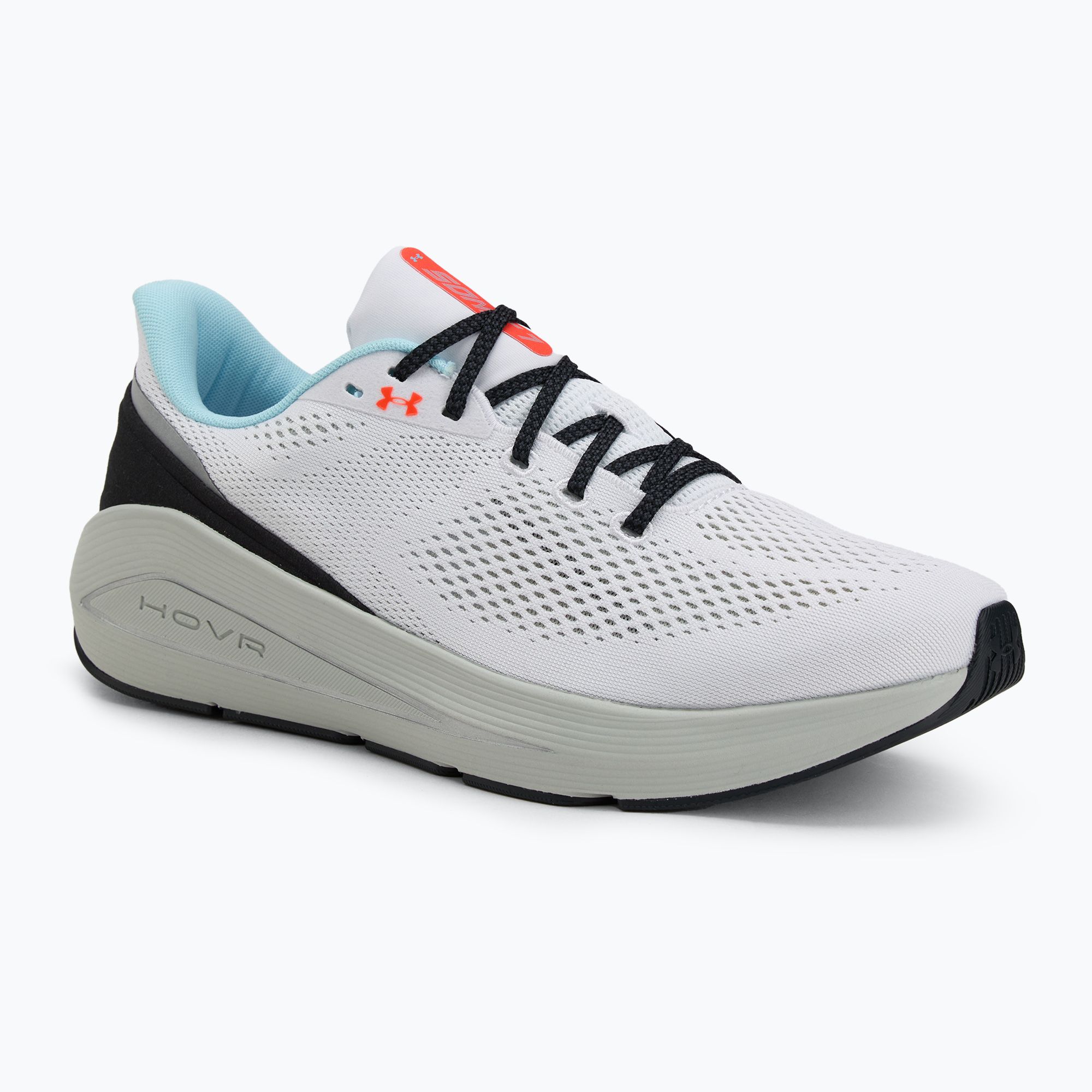 Buty do biegania męskie Under Armour Sonic 7 white/hydro green/metallic silver 