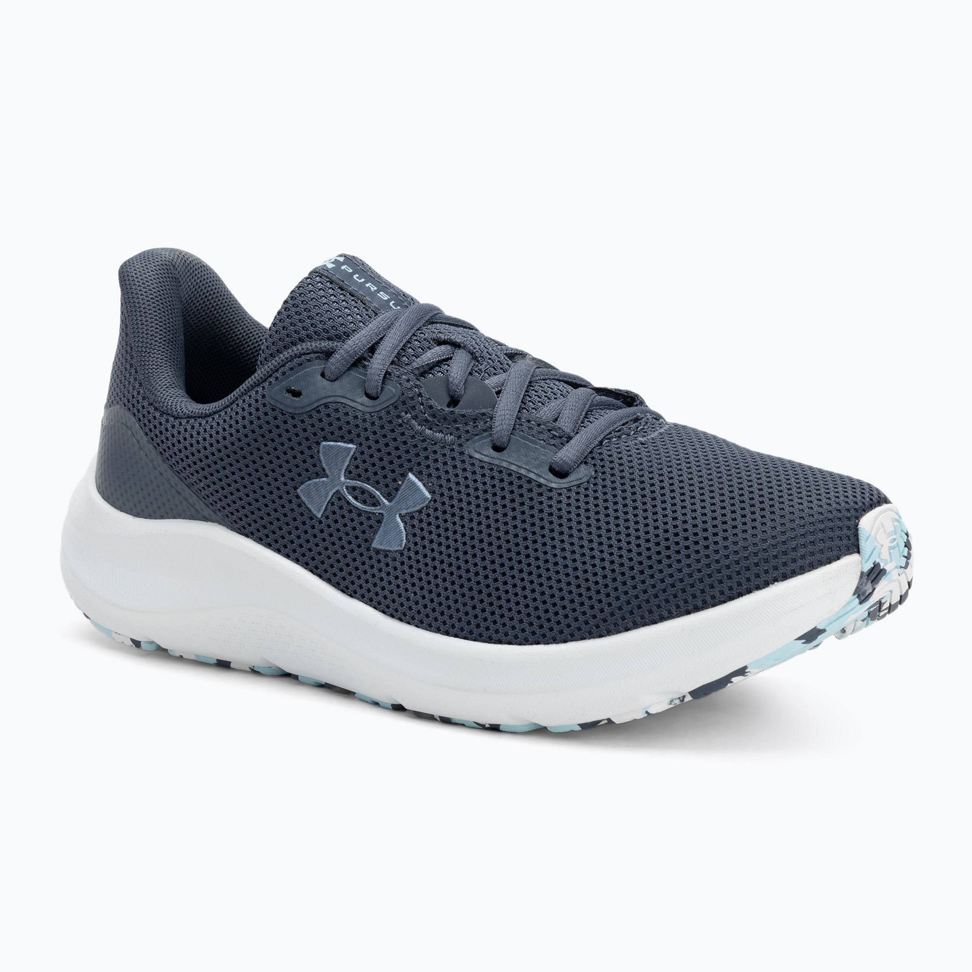 Buty do biegania damskie Under Armour Charged Pursuit 4 downpour gray/downpour gray/metallic gravel 