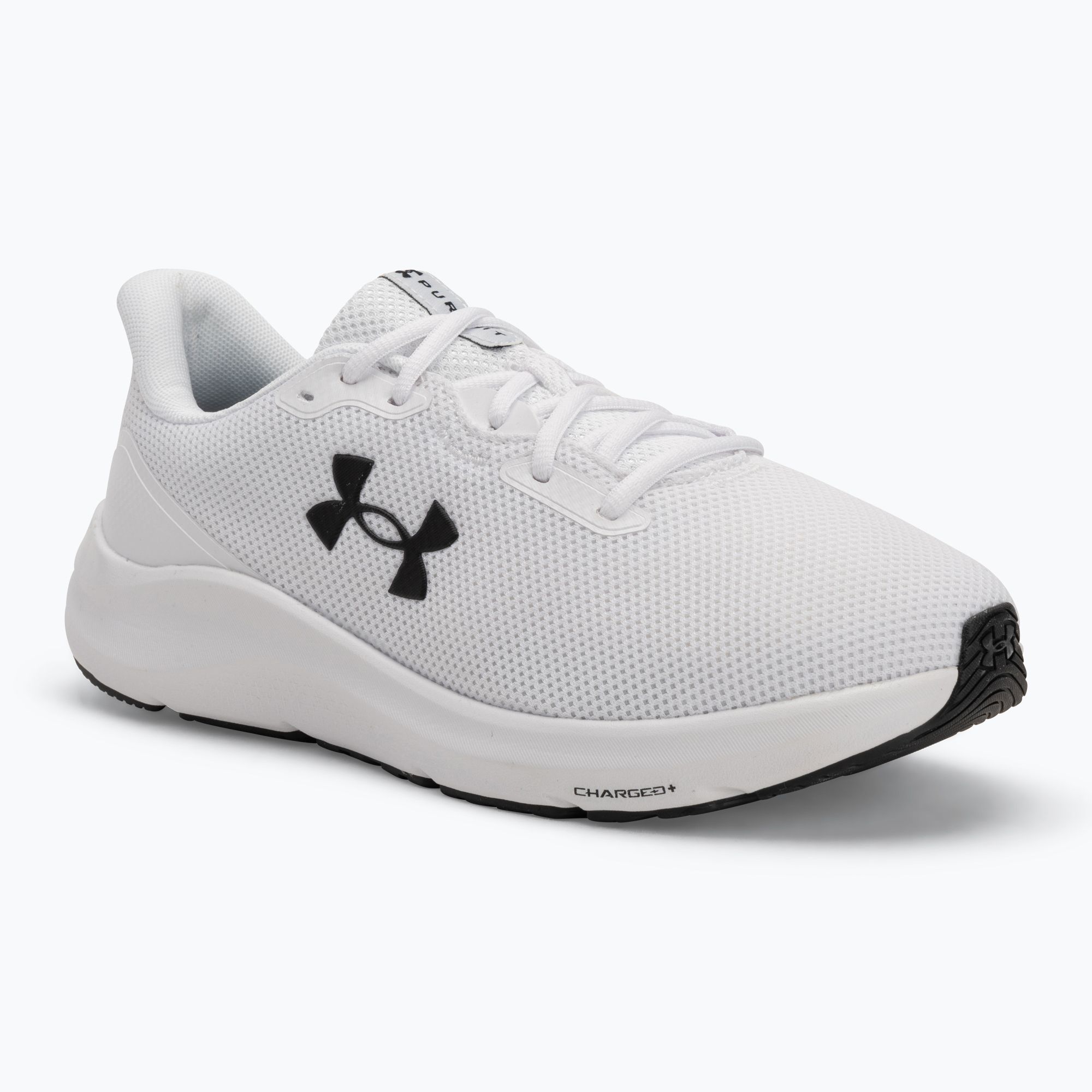 Buty do biegania męskie Under Armour Charged Pursuit 4 white/white/black 