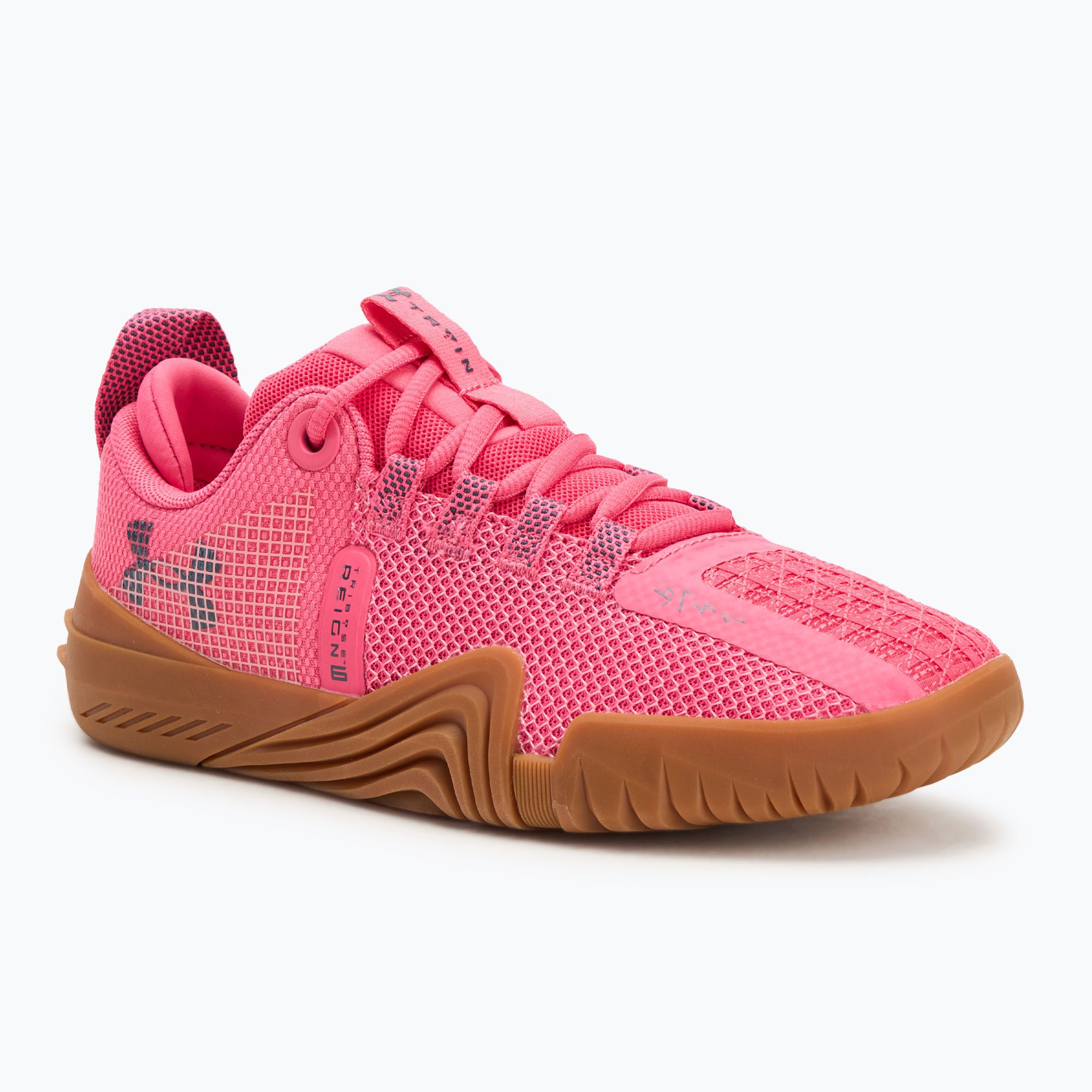 Buty treningowe damskie Under Armour TriBase Reign 6 super pink/super pink/downpour gray 