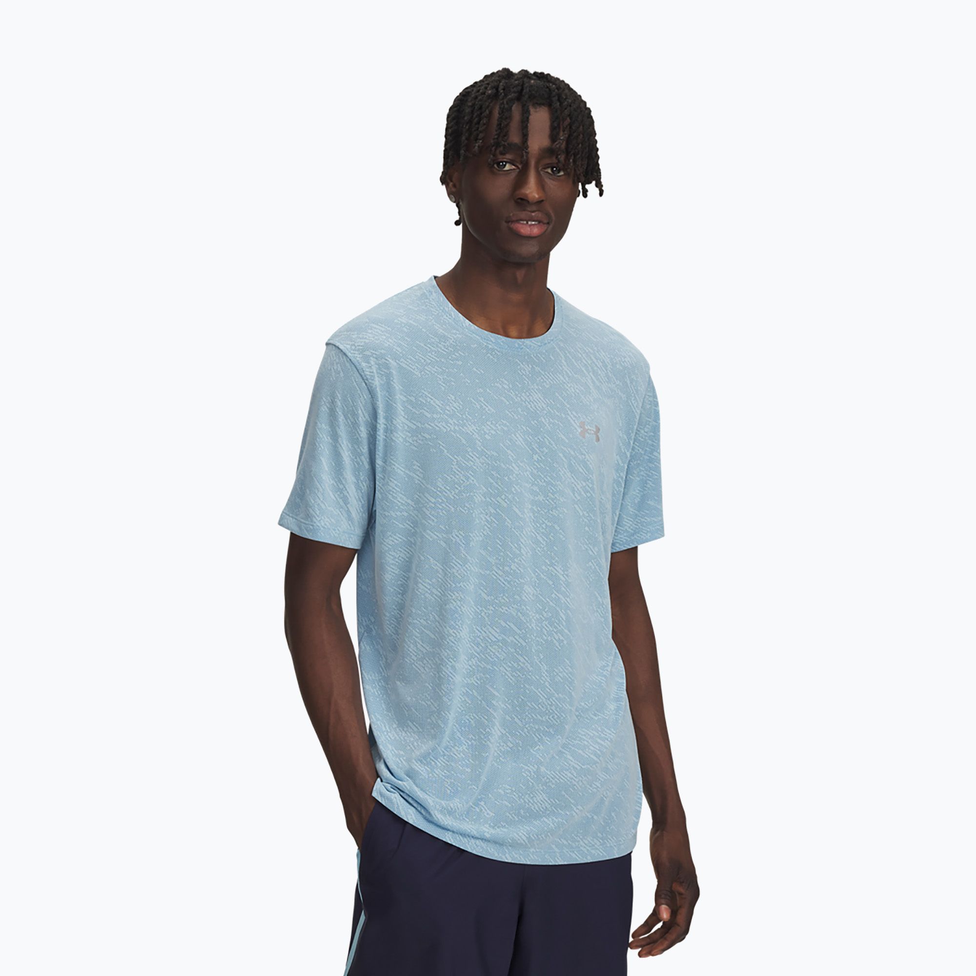 Koszulka do biegania męska Under Armour Launch Camo stream/reflective 