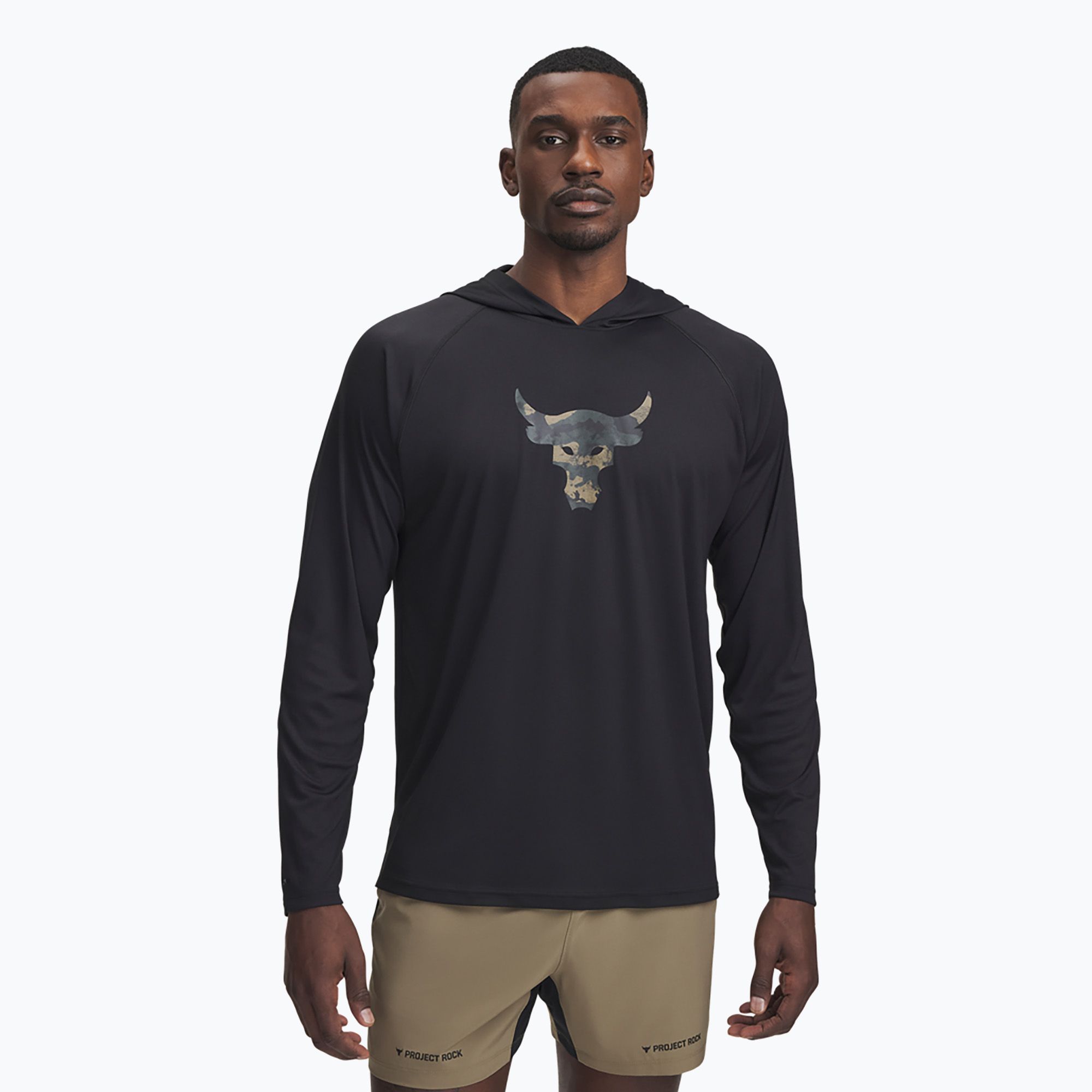 Bluza treningowa męska Under Armour Project Rock Iso-Chill Hoody black/hyper green 