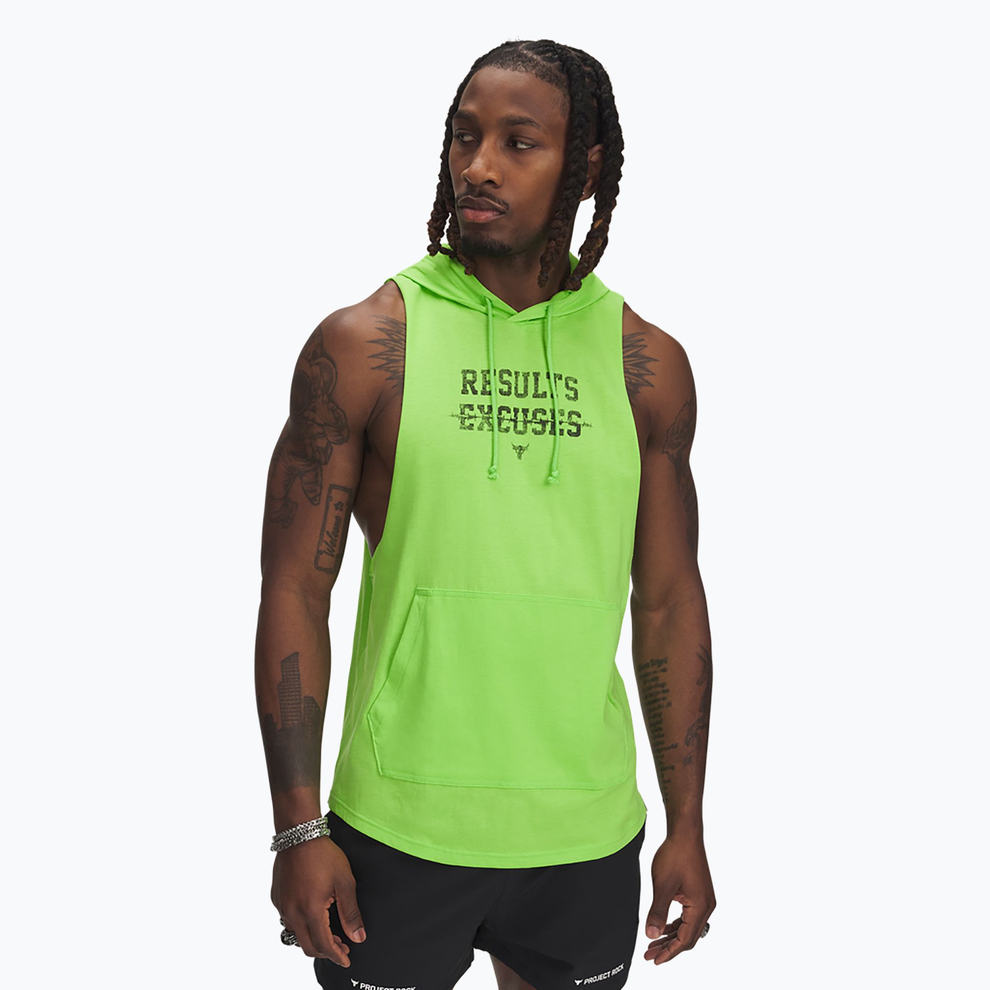 Bluza męska Under Armour Project Rock Wire SL  cyber green/black 