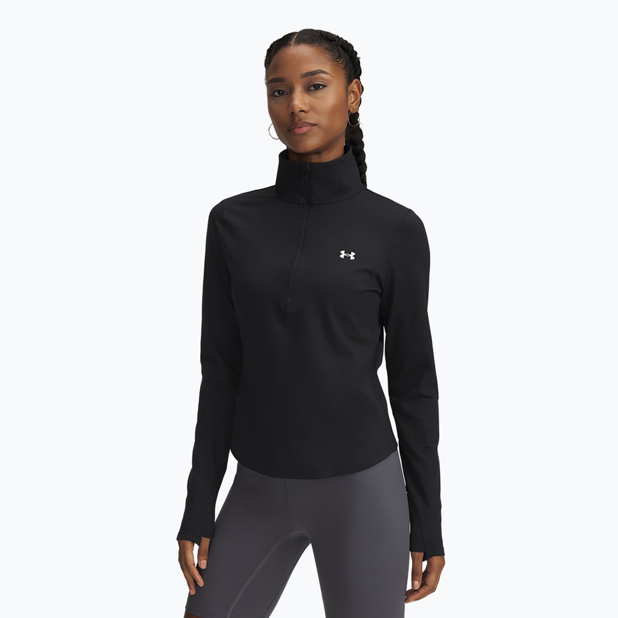 Longsleeve damski Under Armour Motion 1/2 Zip black/white 