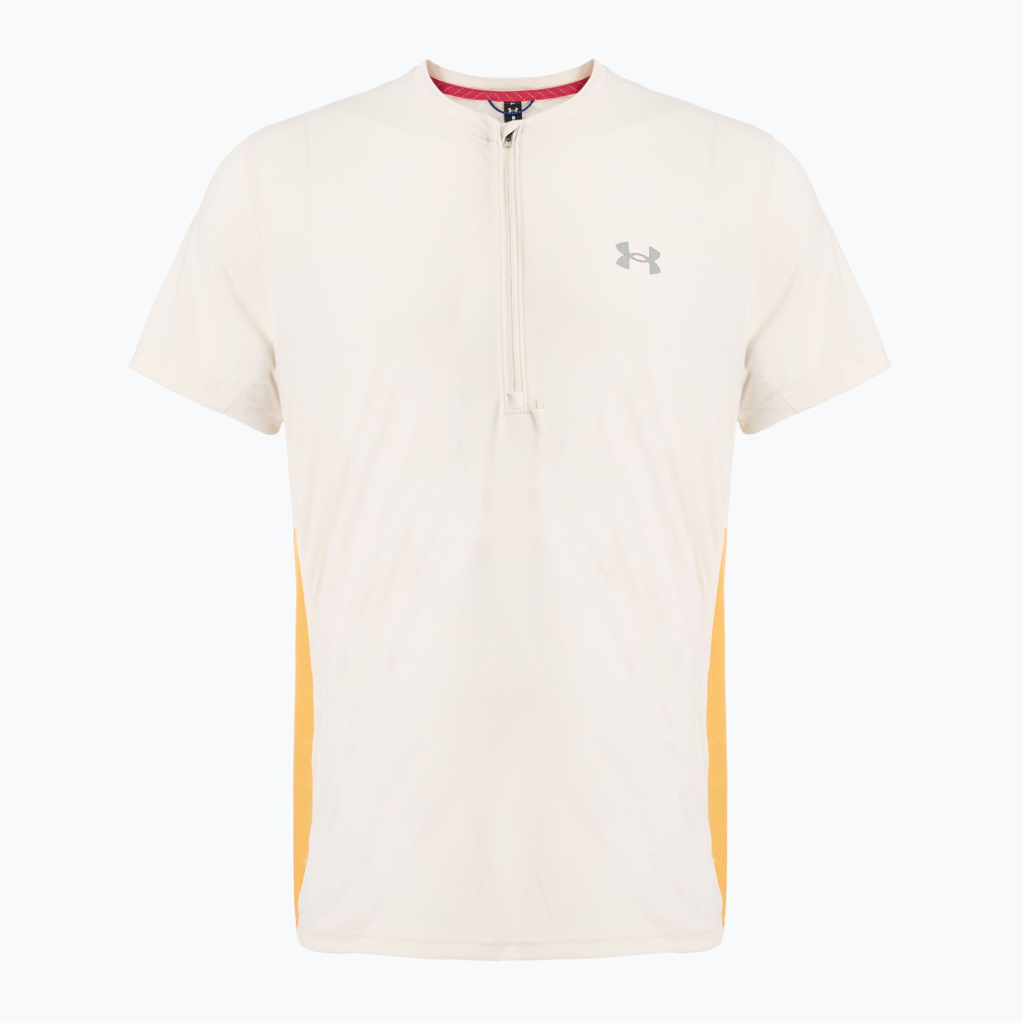Koszulka do biegania męska Under Armour Trail Run Zip stone/noble gold/reflective 