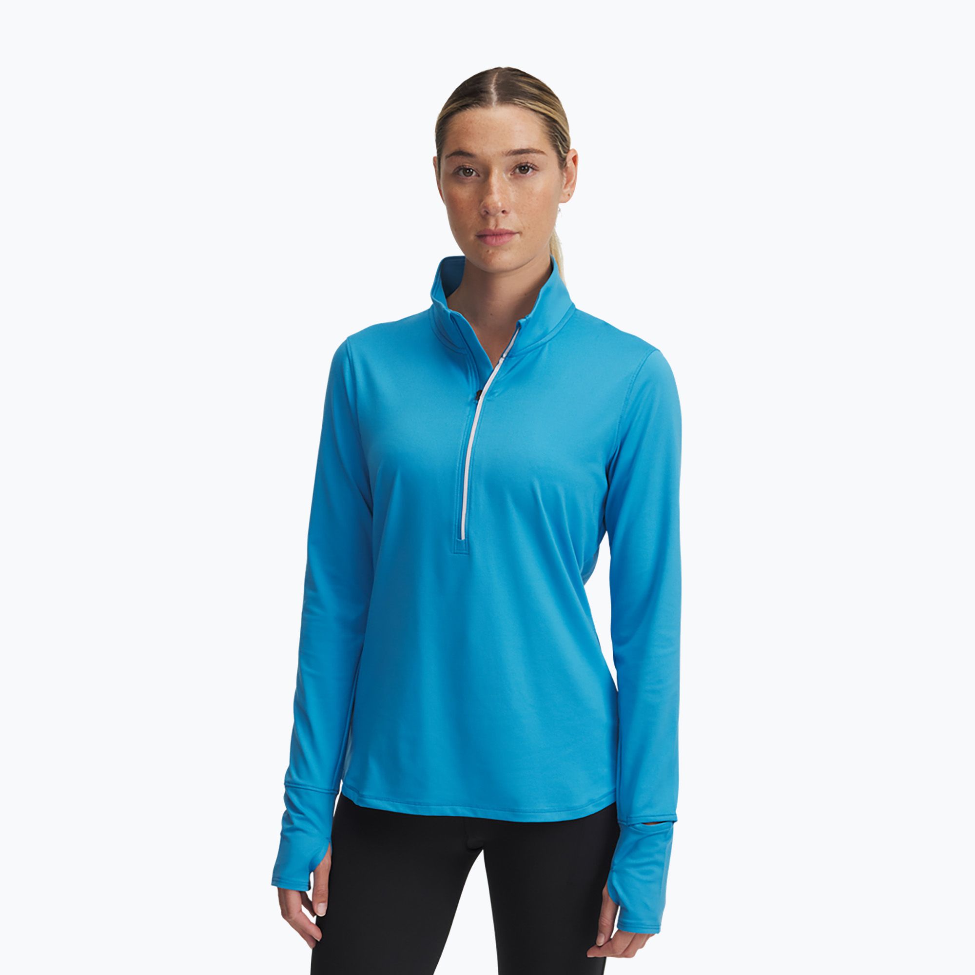 Longsleeve do biegania damski Under Armour Launch Pro Half Zip ether blue/reflective 