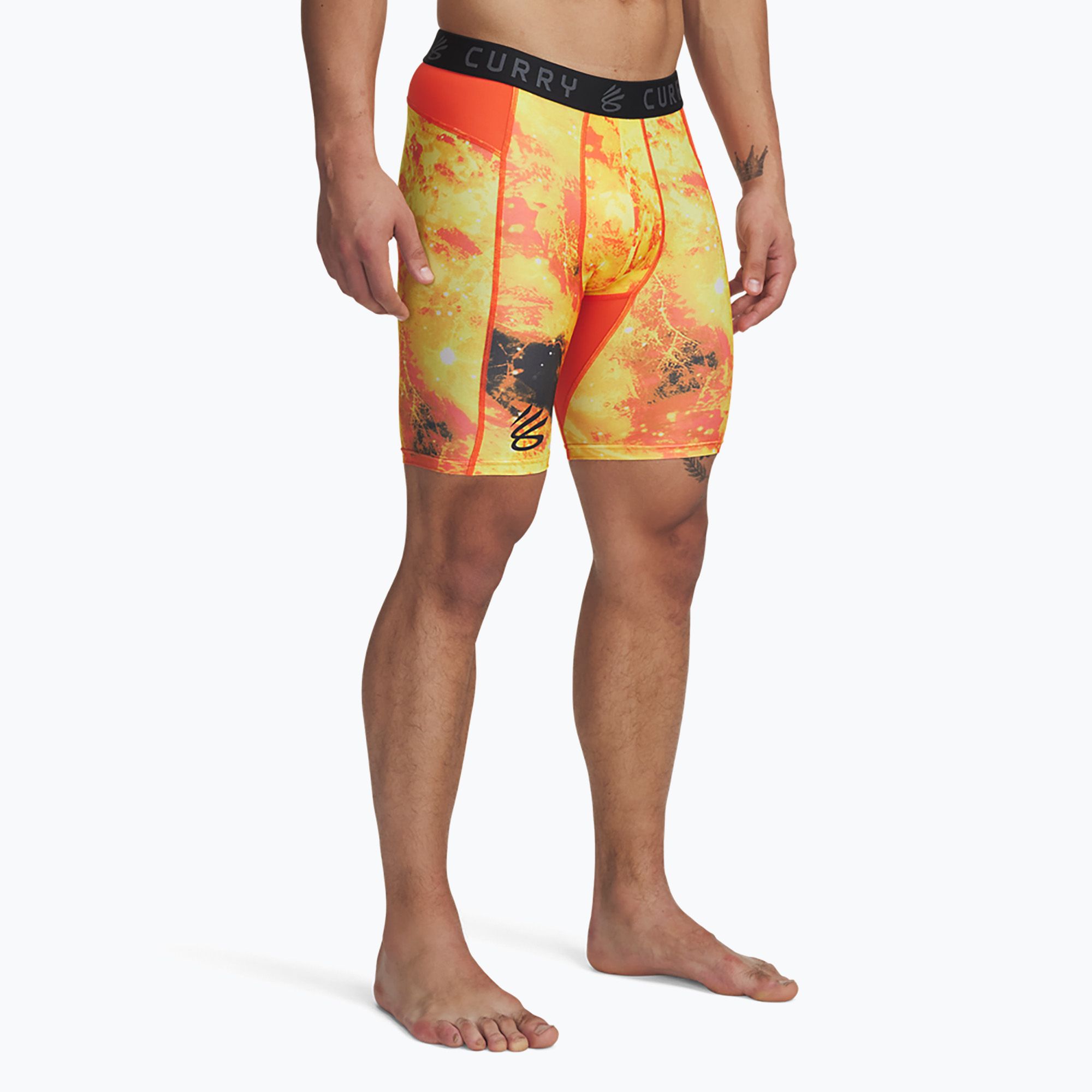 Spodenki męskie Under Armour Curry HeatGear Printed fire/black 