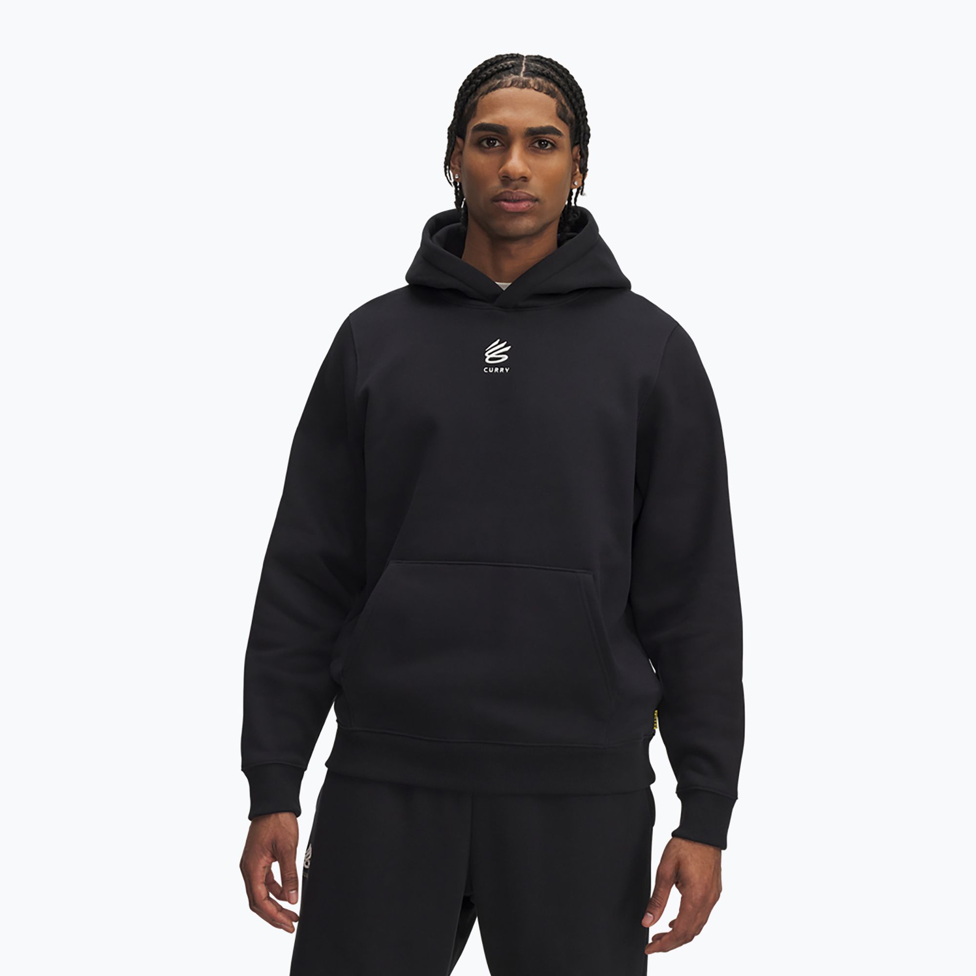 Bluza męska Under Armour Curry Splash Hoodie black/white clay 