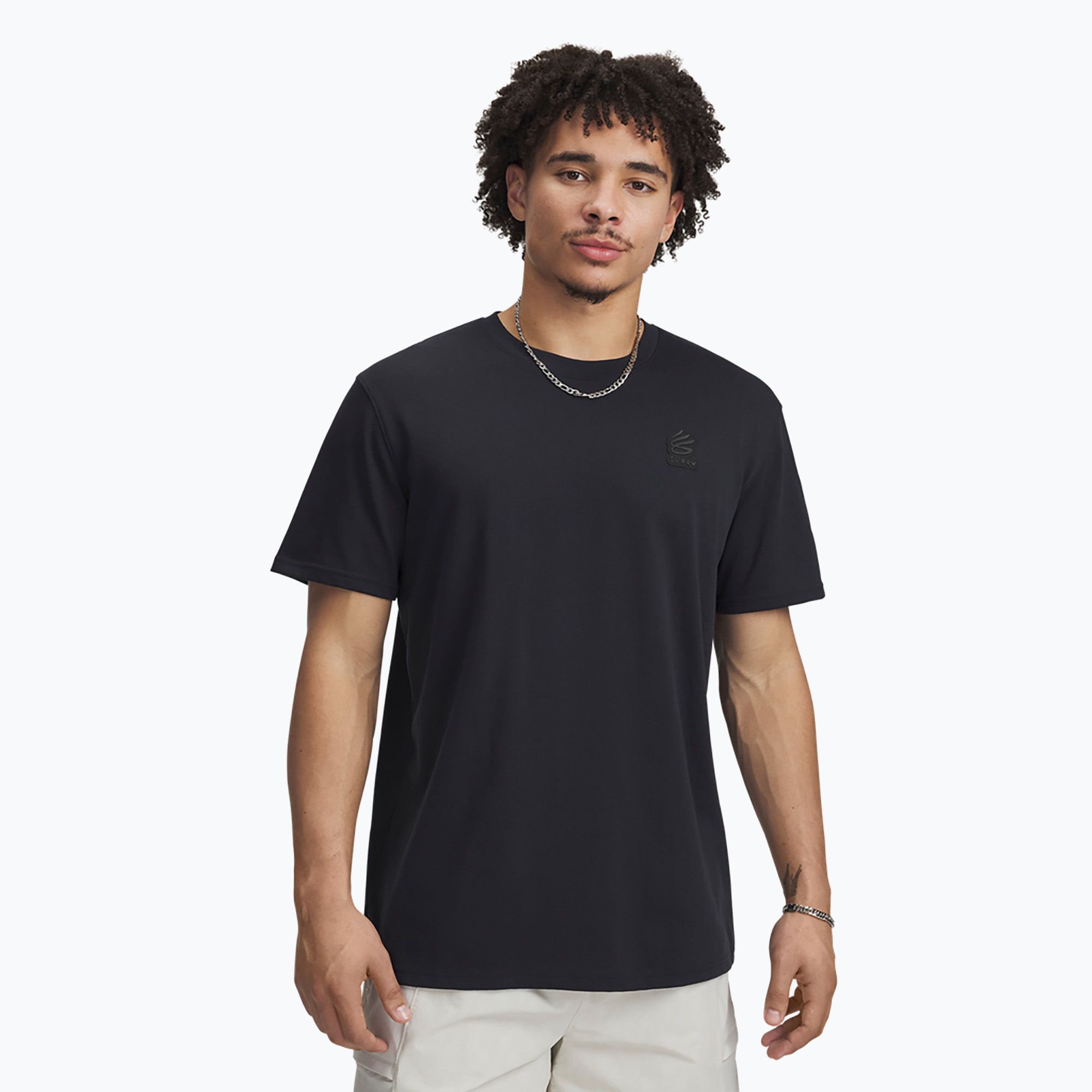 Koszulka koszykarska męska Under Armour Curry Heavyweight Trend Tee black/black 