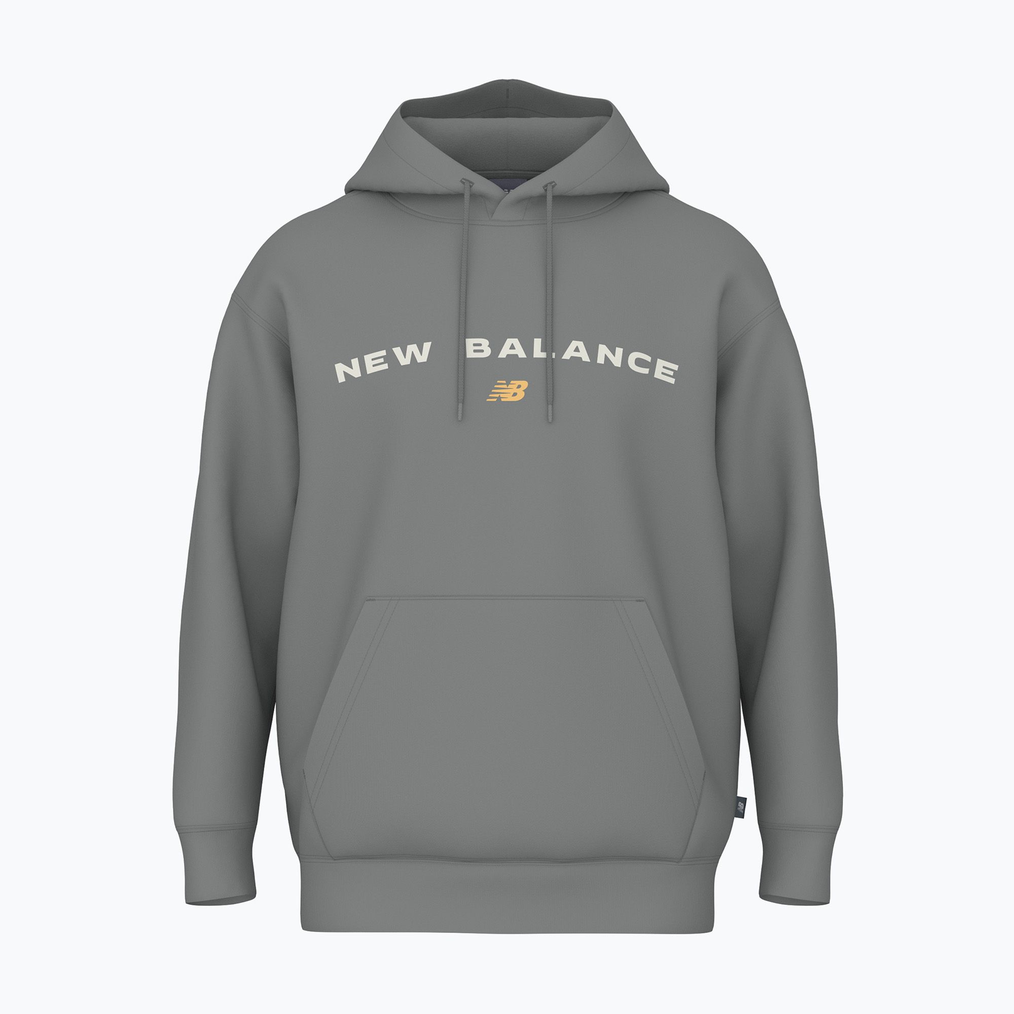 Bluza męska New Balance Reimagine Fleece Hraphic Hoody slategrey 