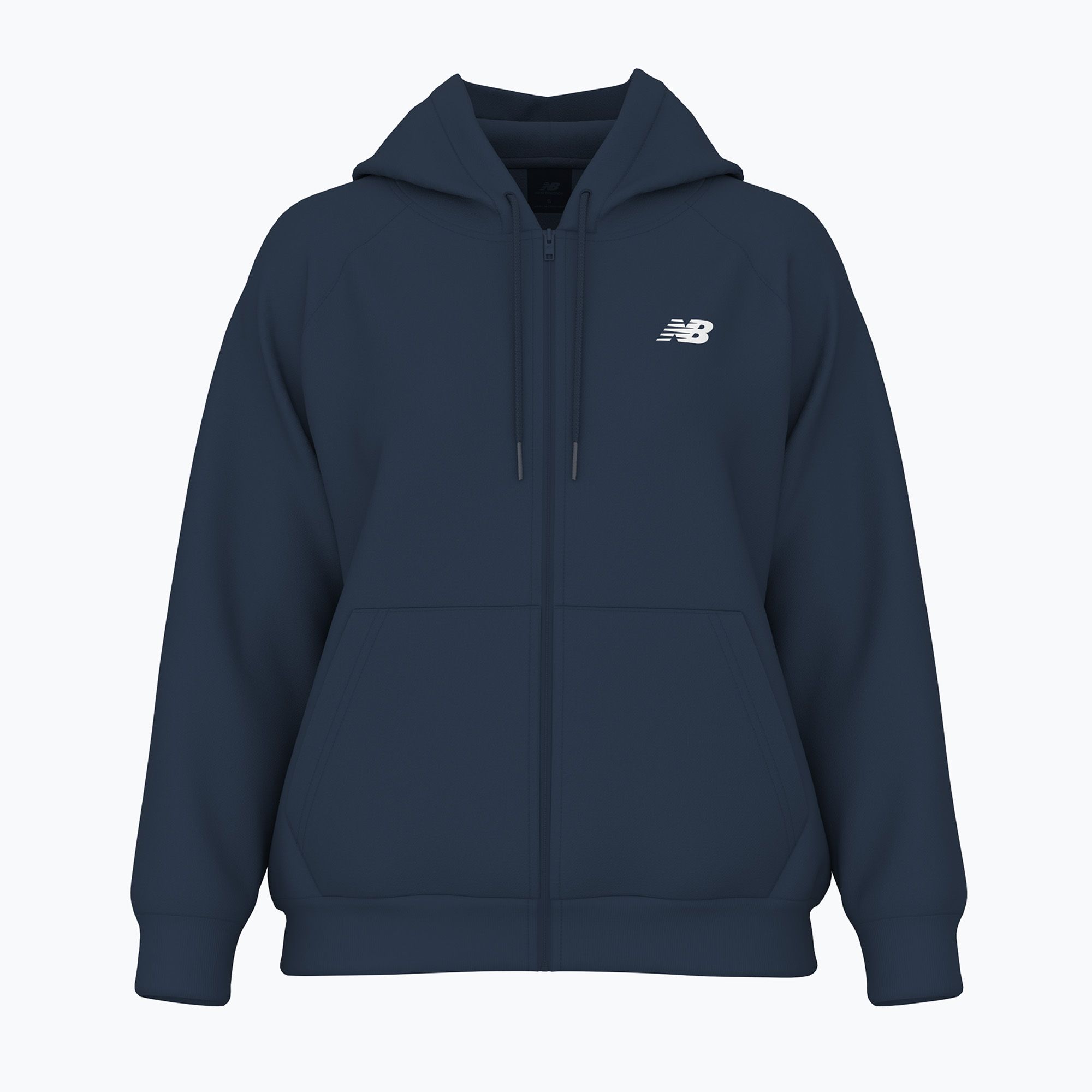 Bluza damska New Balance Fleece Logo Full Zip athletic nb navy 