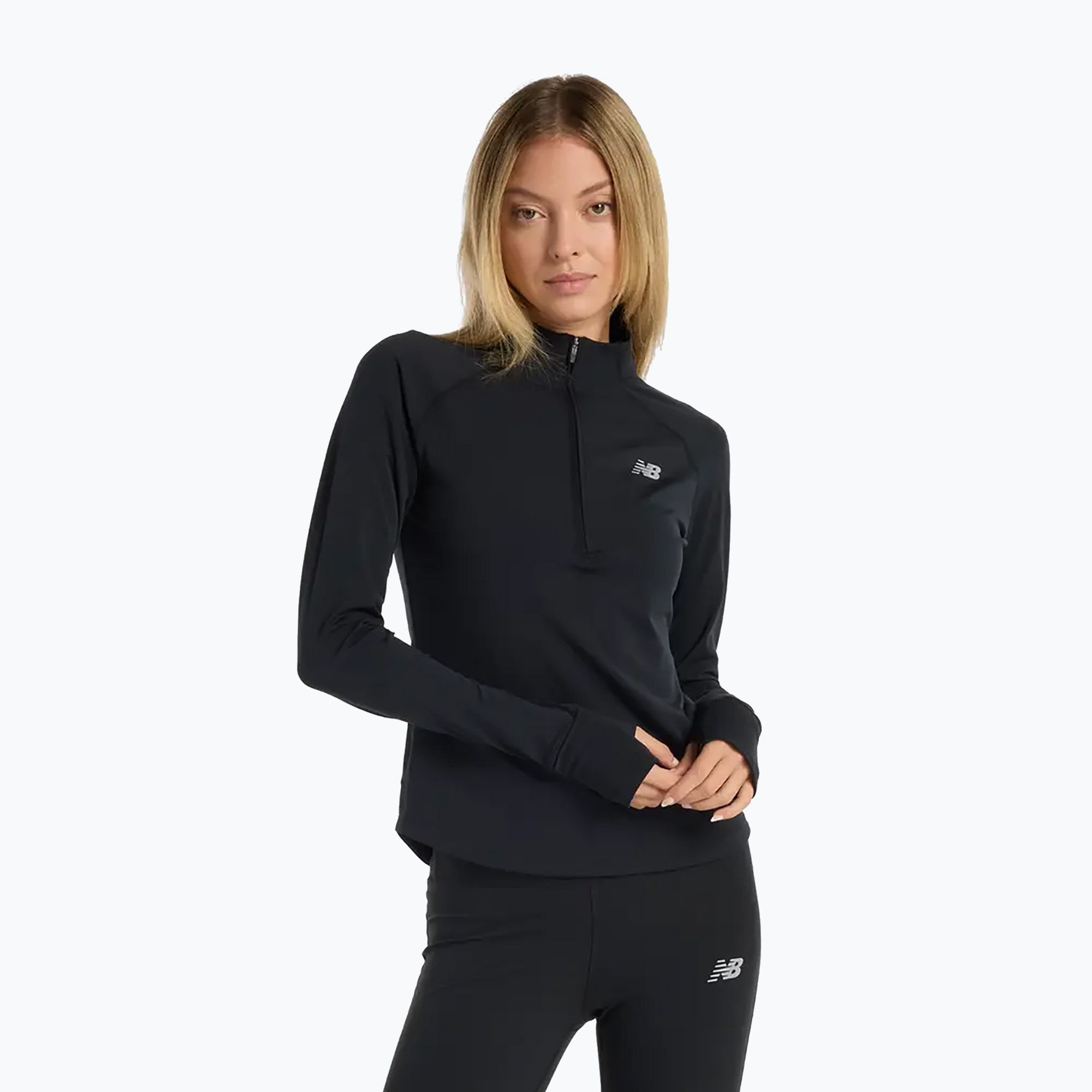 Bluza do biegania damska New Balance Harmony Half Zip black 