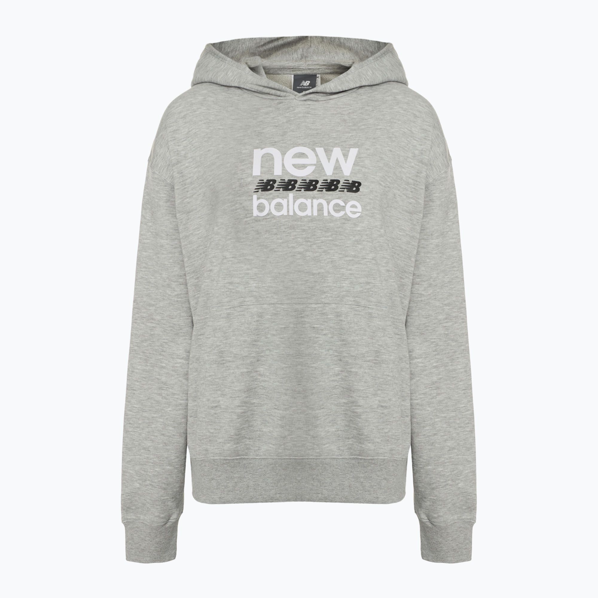 Bluza damska New Balance Sport Graphic French Terry Hoodie athletic grey 