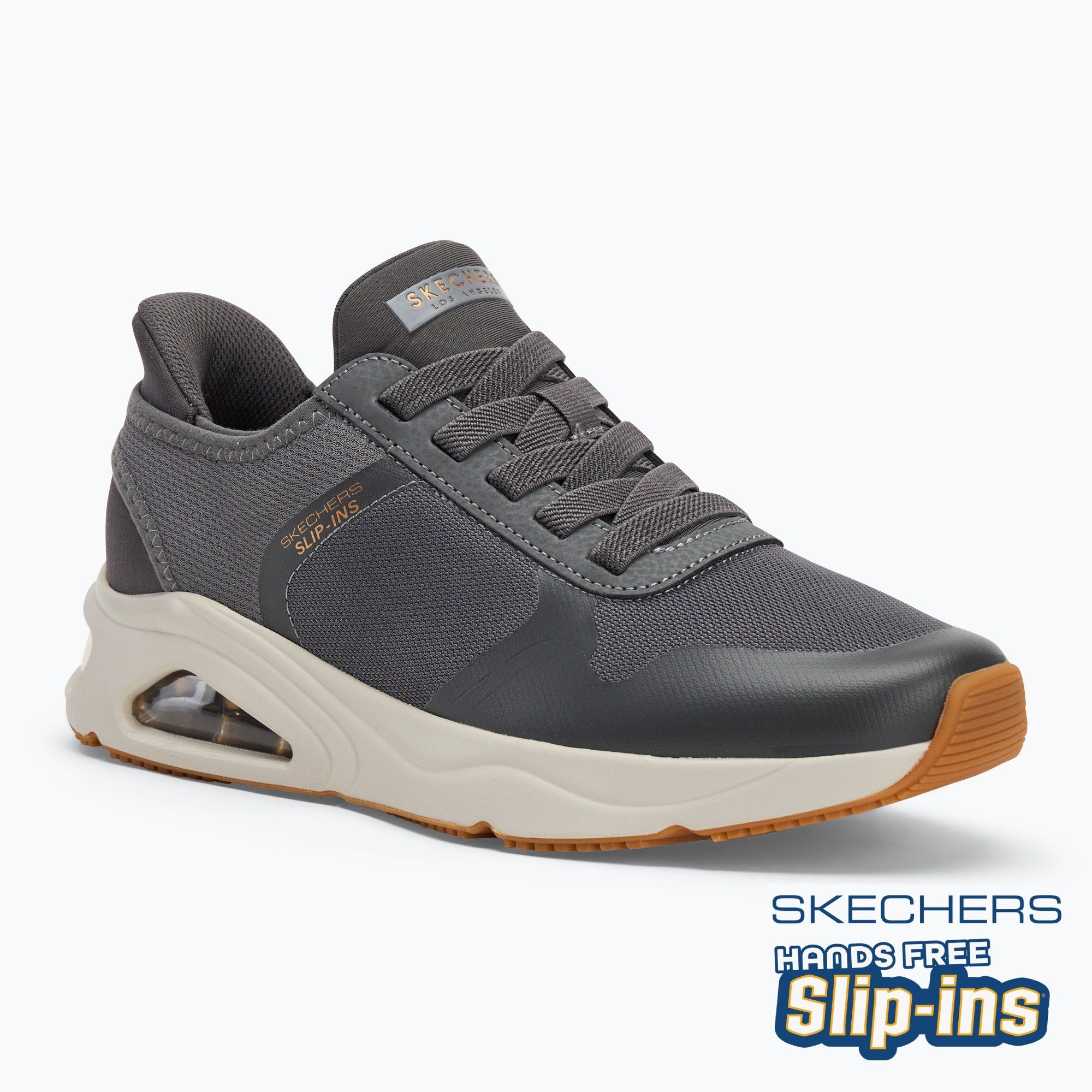 Buty męskie SKECHERS Uno Tres-Air Necessairy Comfort charcoal 